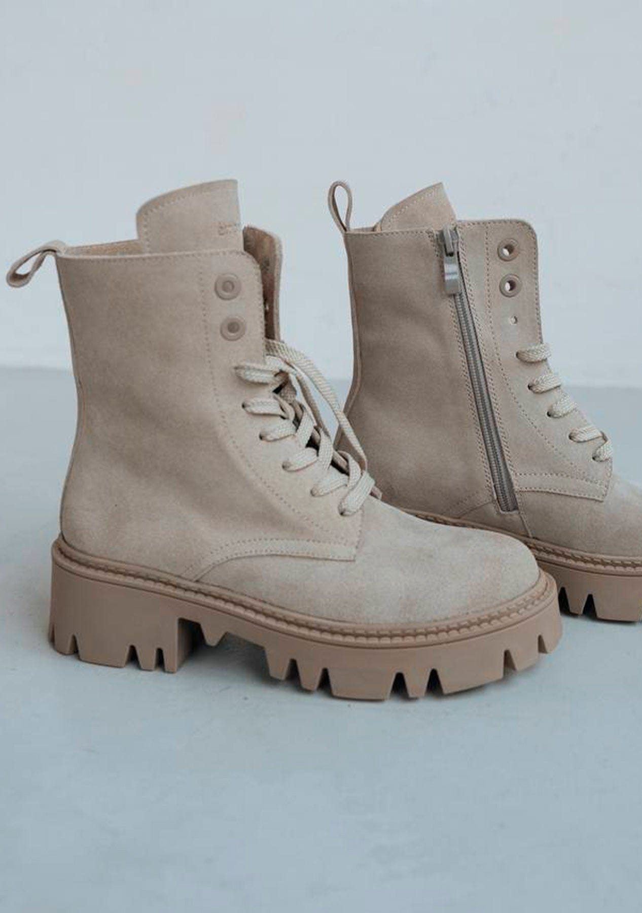 Черевики жіночі замшеві Etape BOOTS VELOR Beige бежеві