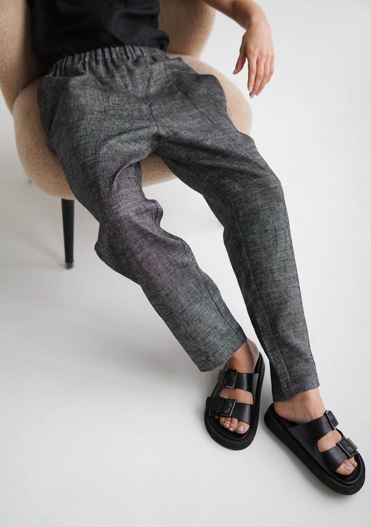 Штани жіночі льняні Etape EW tr Black