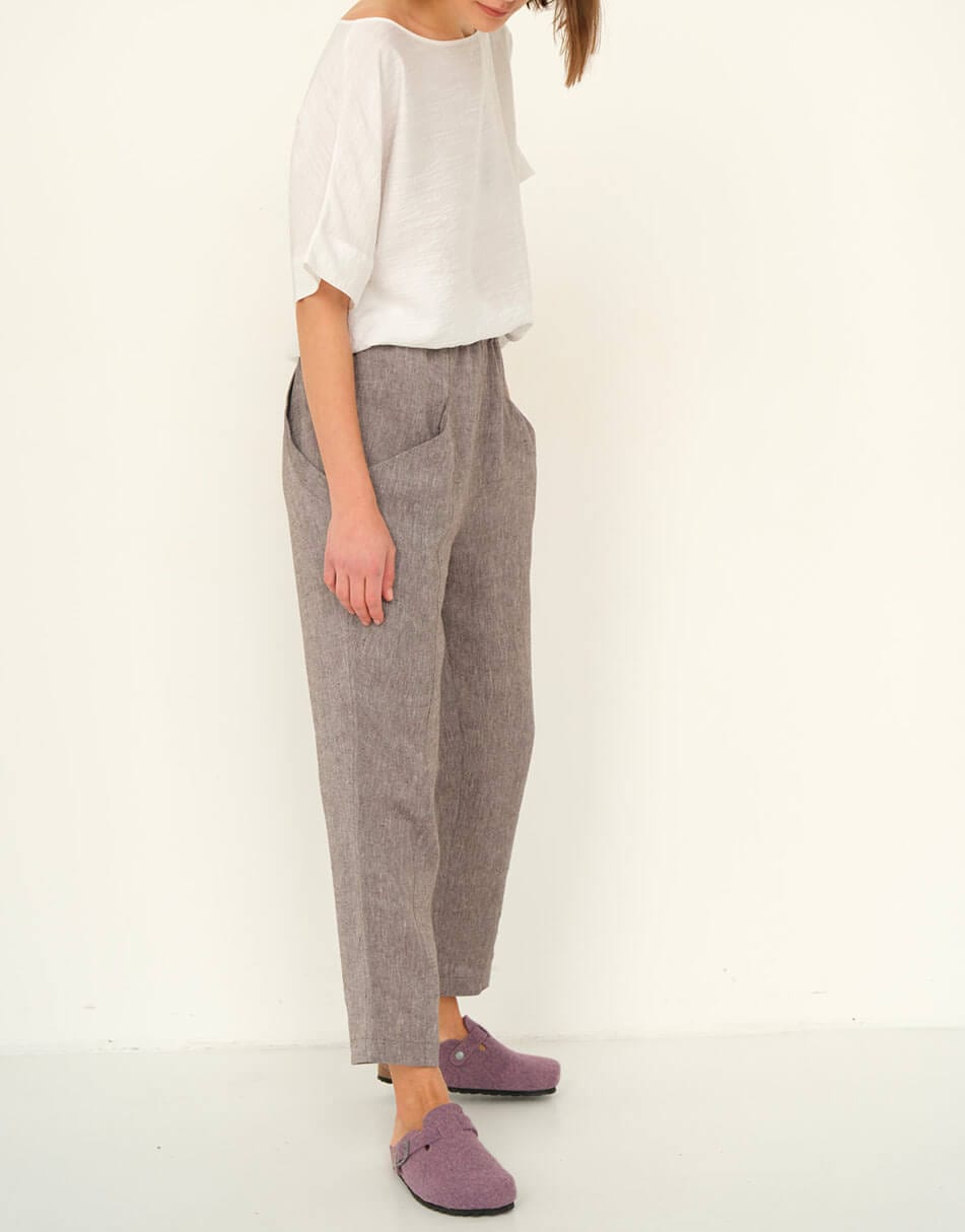 Штани жіночі льняні Etape EW tr Braun