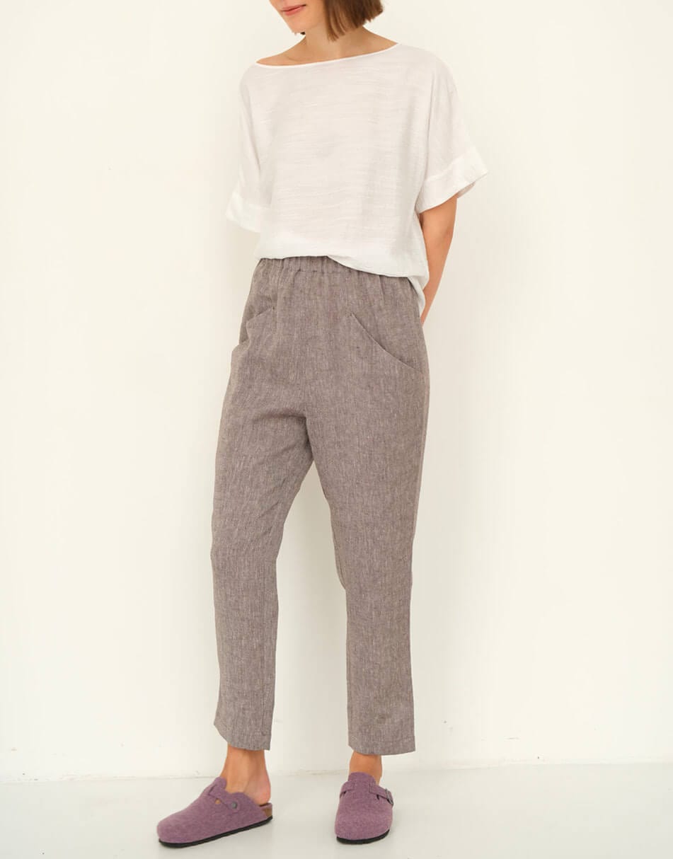 Штани жіночі льняні Etape EW tr Braun