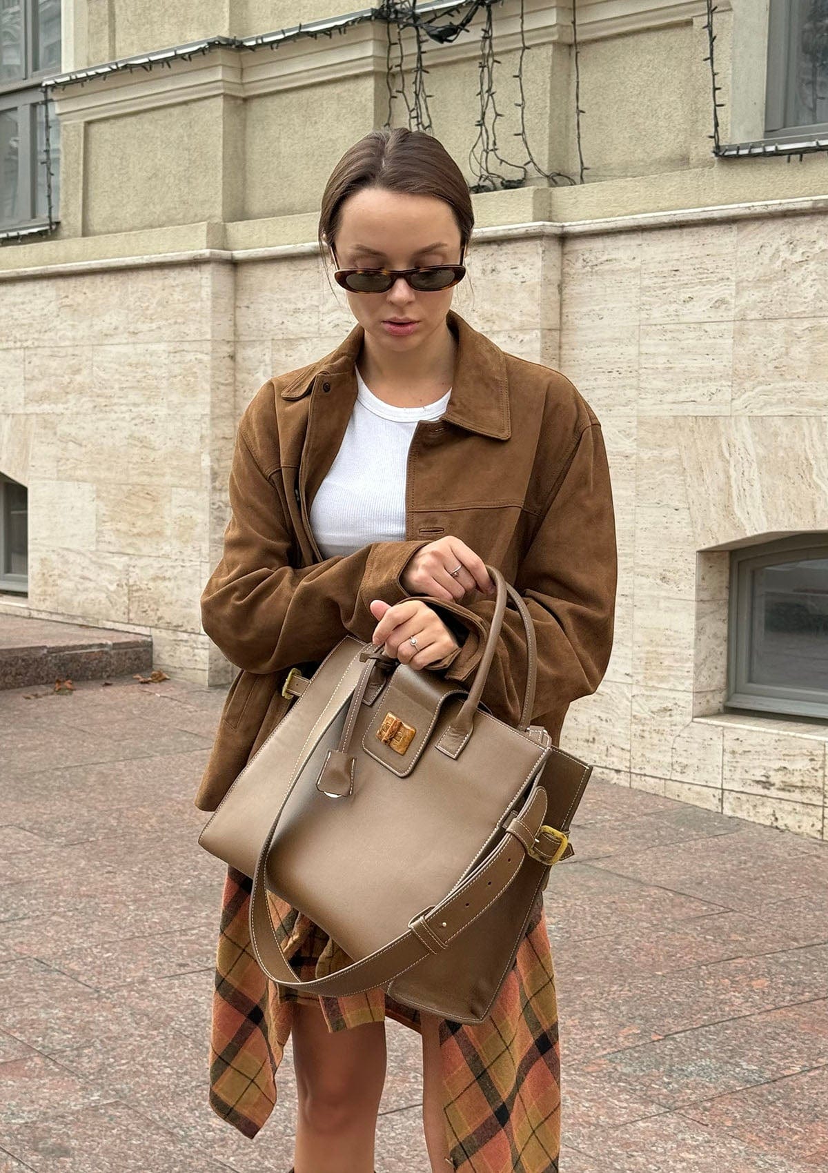 Сумка шкіряна Etape Milano Grande Caramel