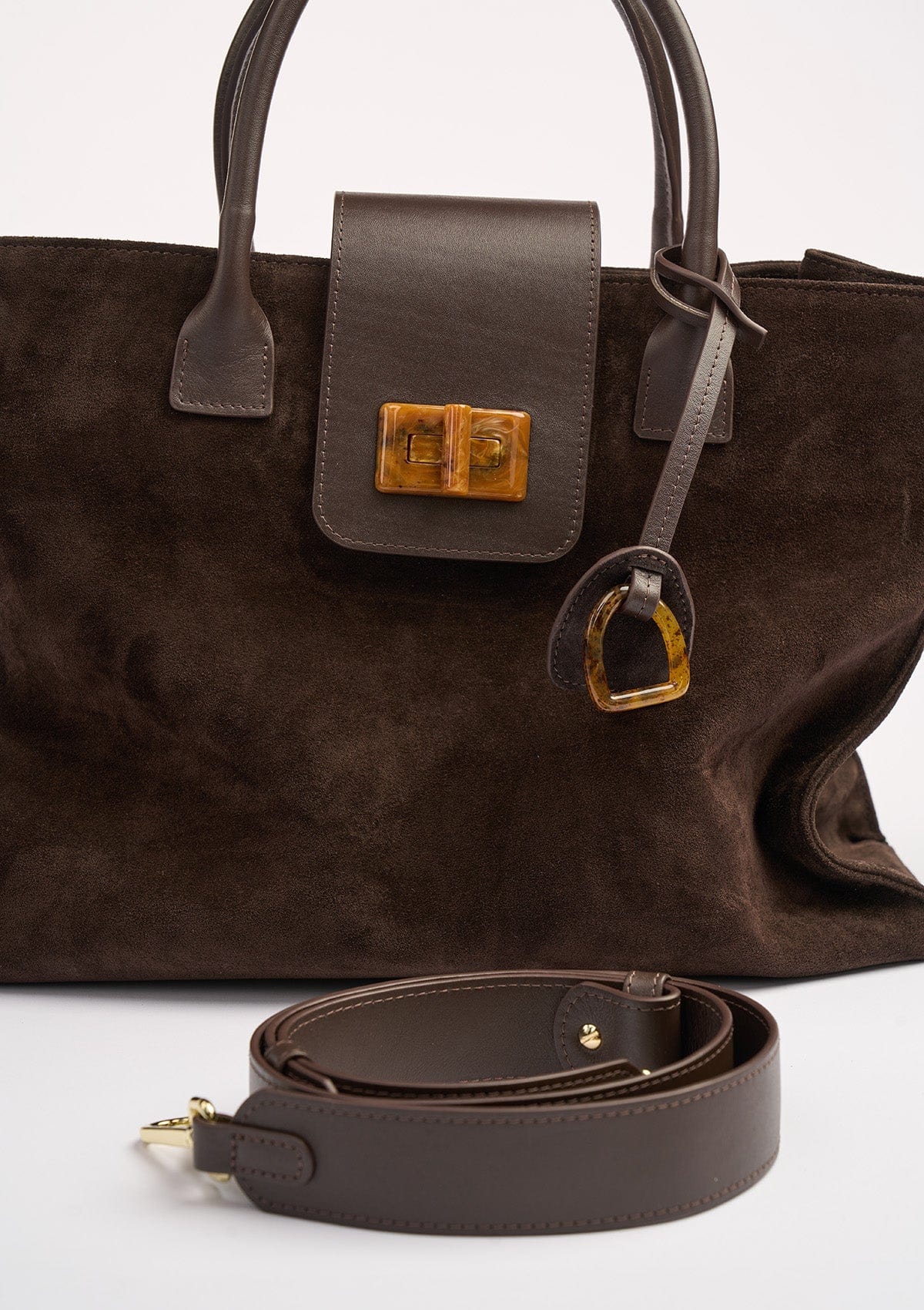 Сумка замшева Etape Milano Grande Suede Chocolate