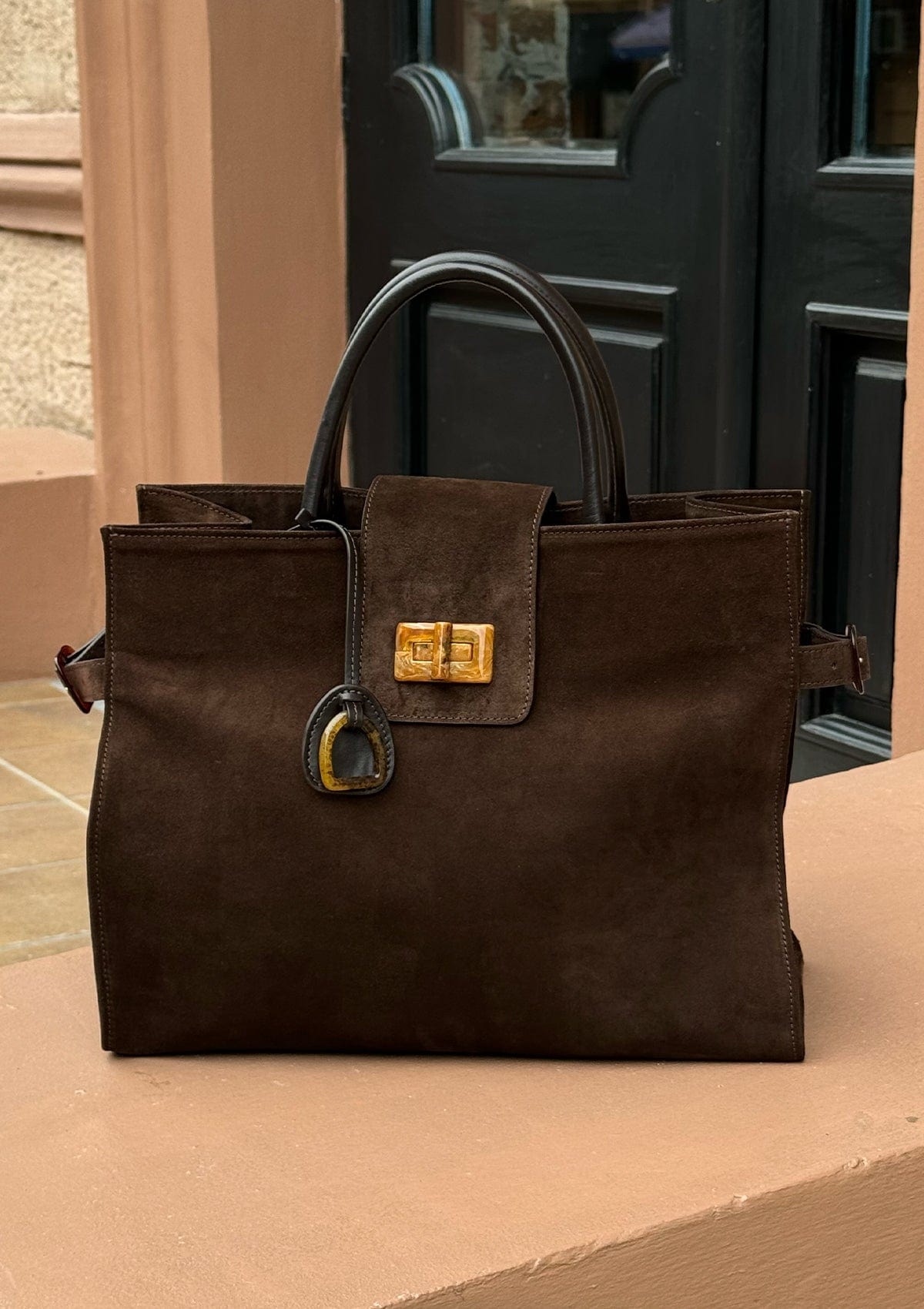 Сумка замшева Etape Milano Grande Suede Chocolate