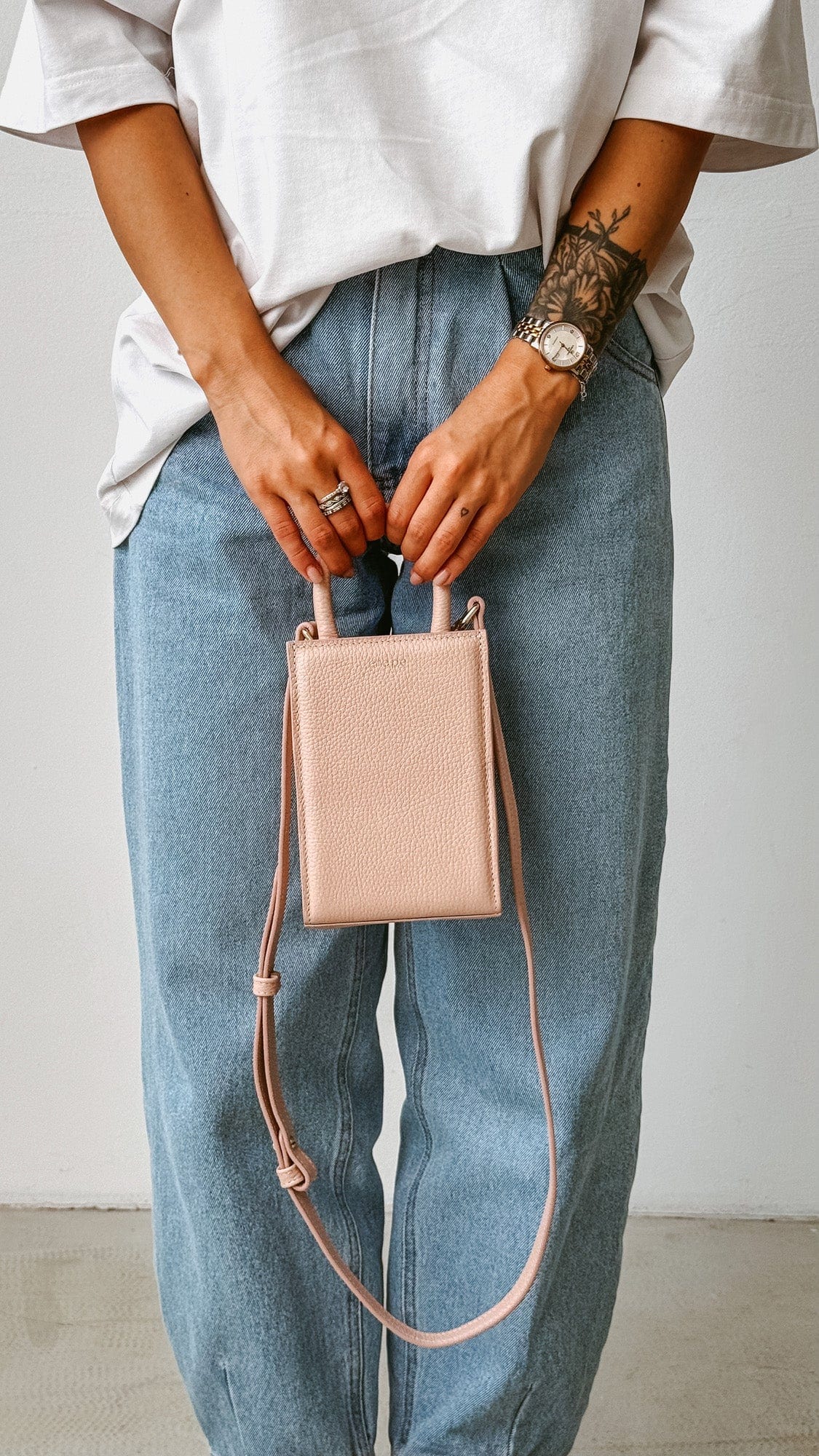 Сумка шкіряна Etape MIMI BAG Powder Рожевий