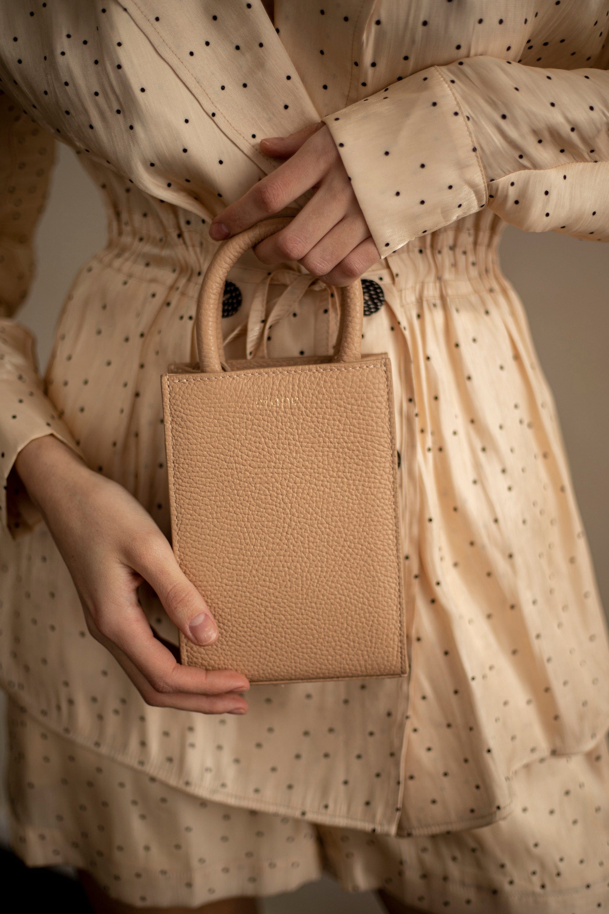 Сумка шкіряна Etape MIMI BAG Sand Бежевий