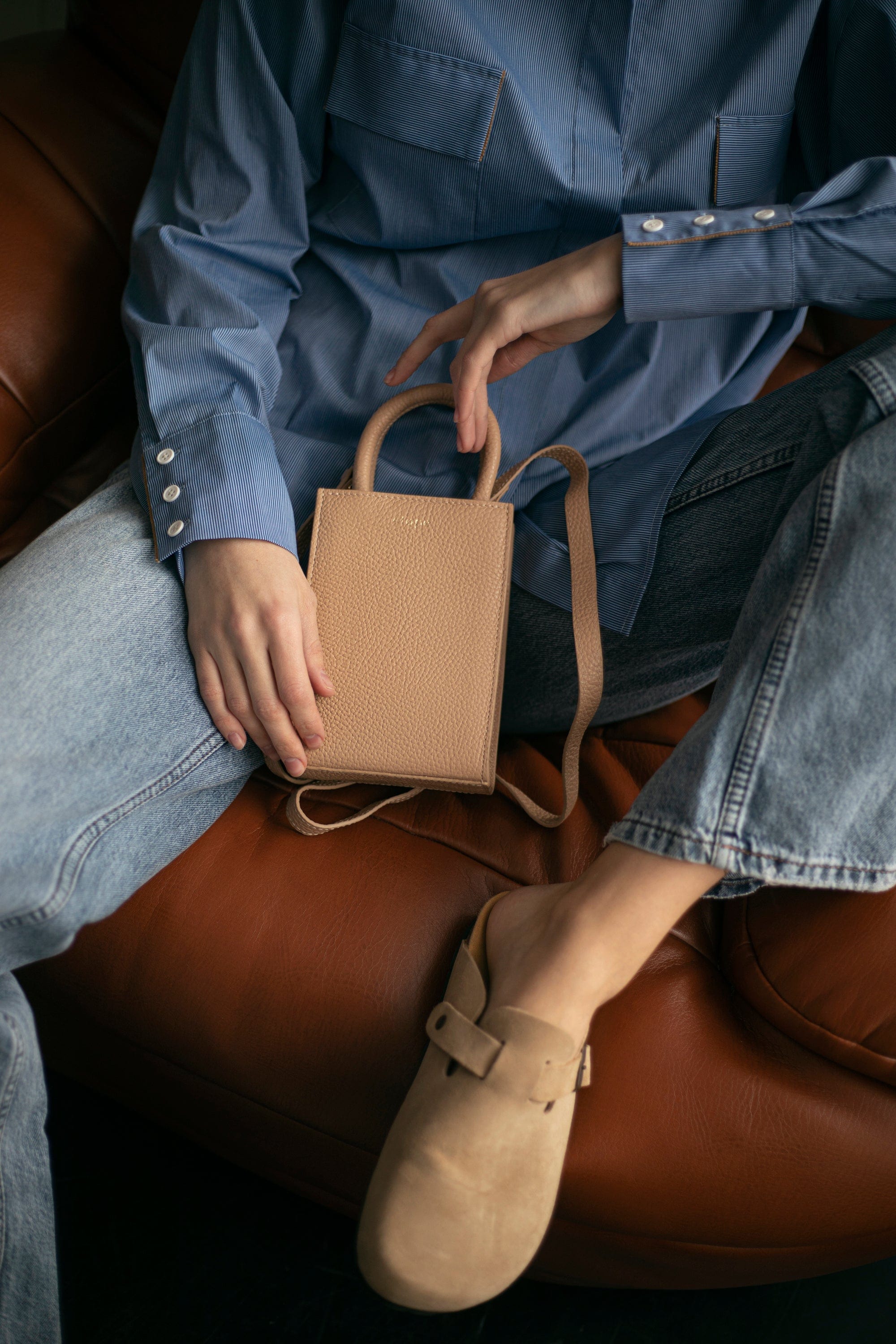 Сумка шкіряна Etape MIMI BAG Sand Бежевий