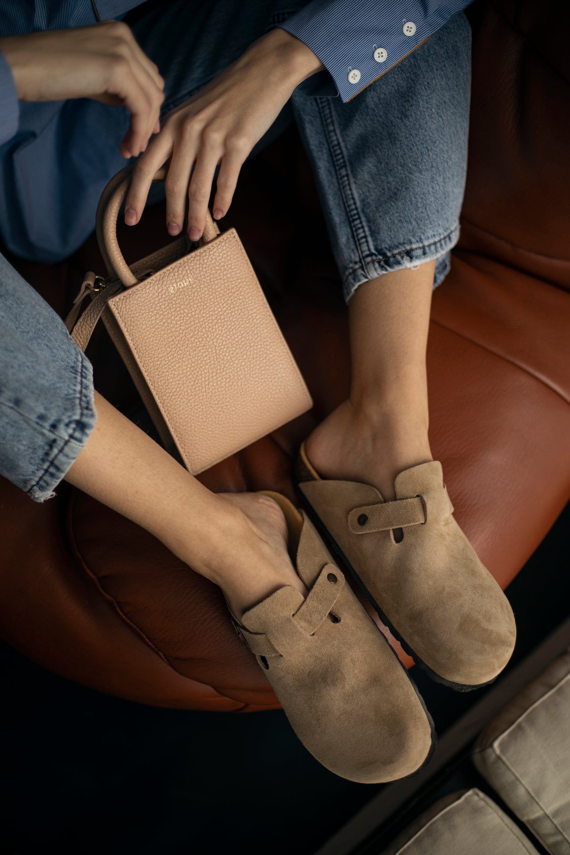 Сумка шкіряна Etape MIMI BAG Sand Бежевий