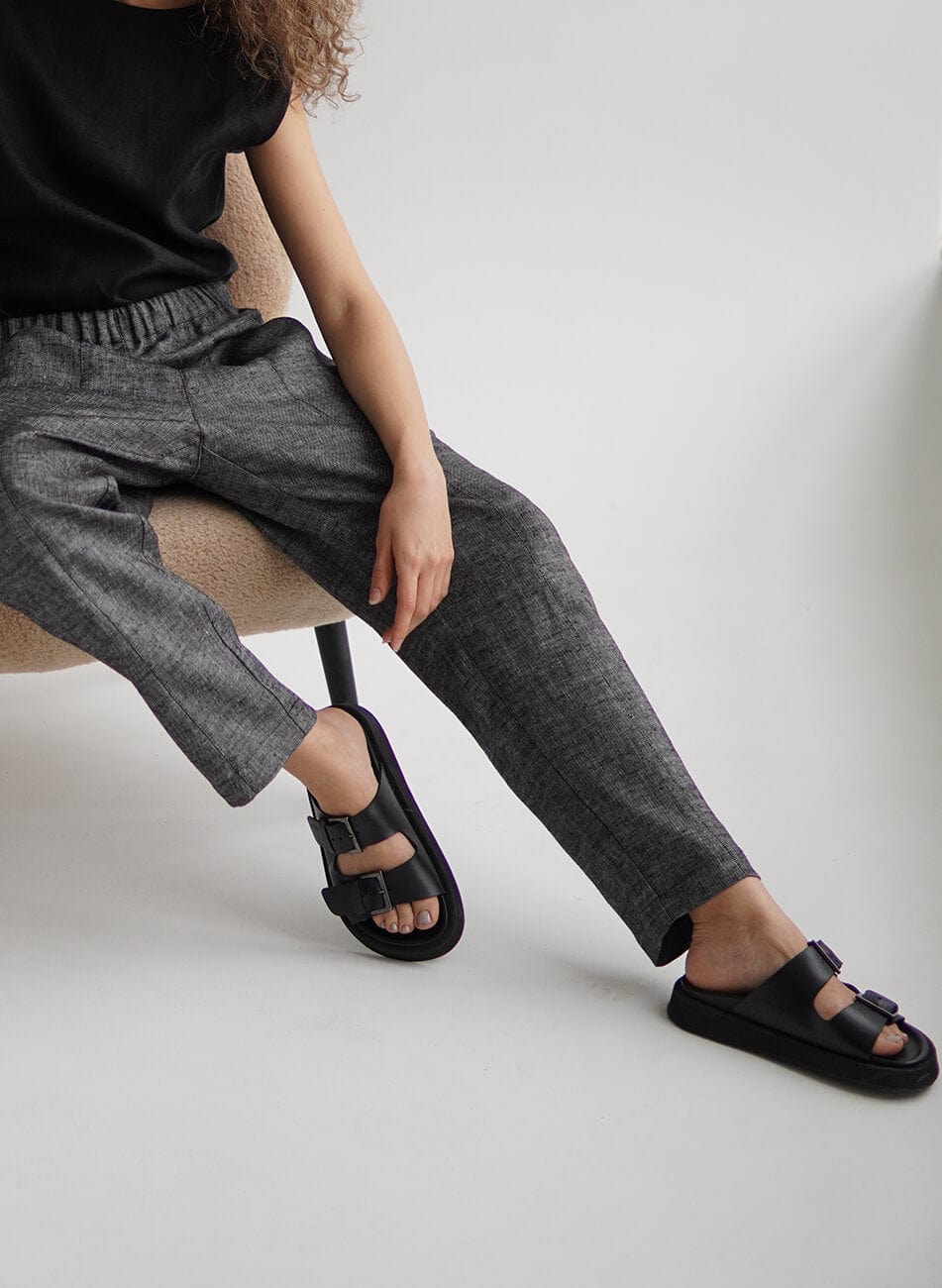 Сліппери шкіряні унісекс Etape MS17-0001 Black