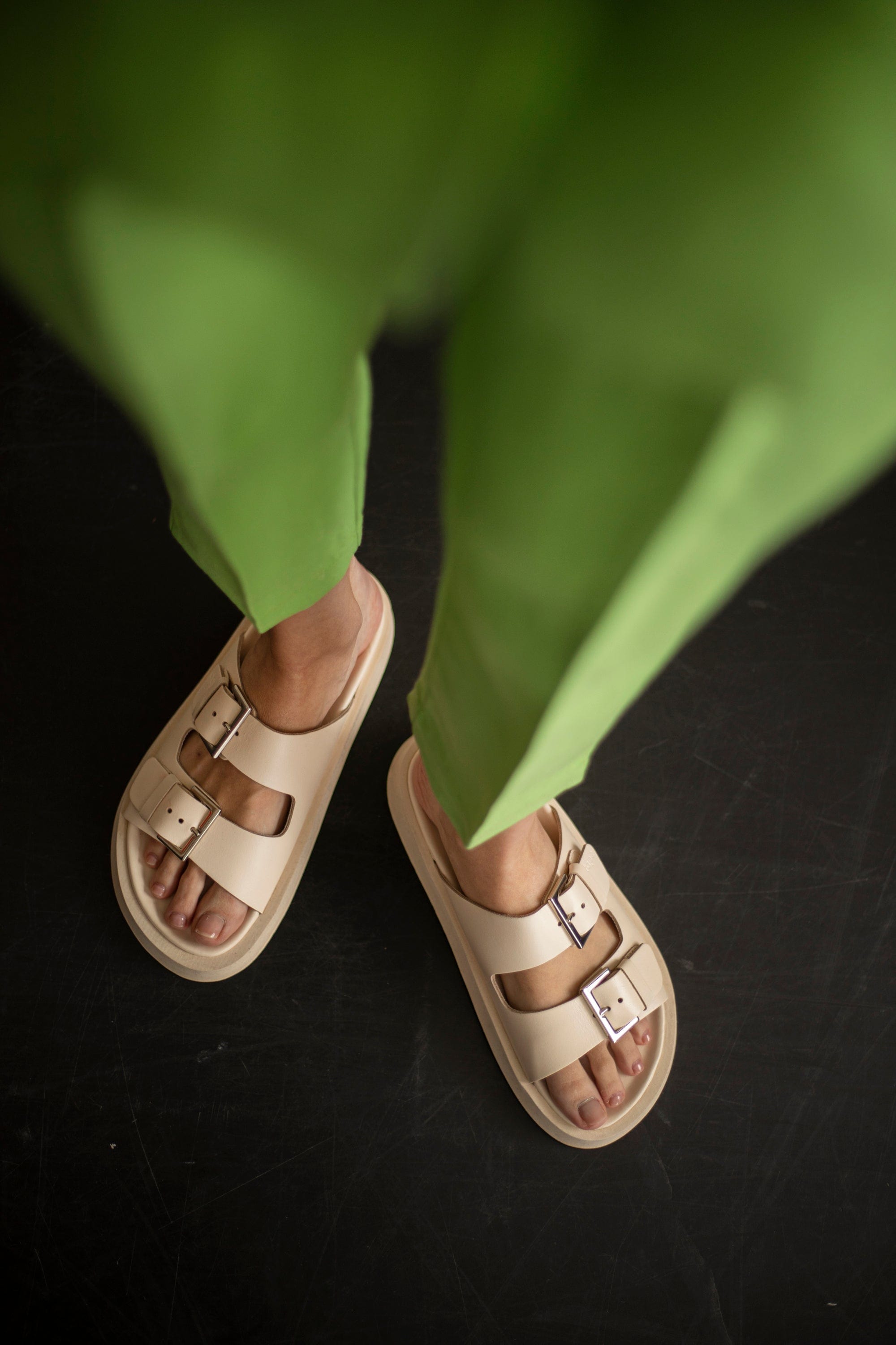 Сліппери шкіряні жіночі Etape MS17-0002 Creamy