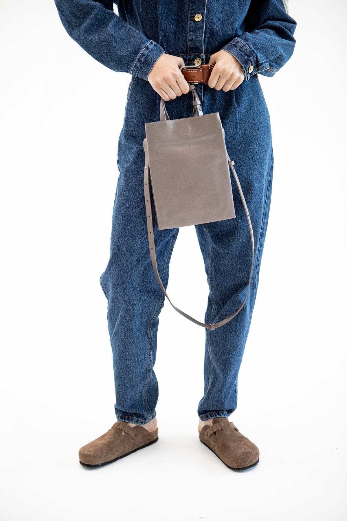 Сумка шкіряна Etape Petite 0027 Taupe