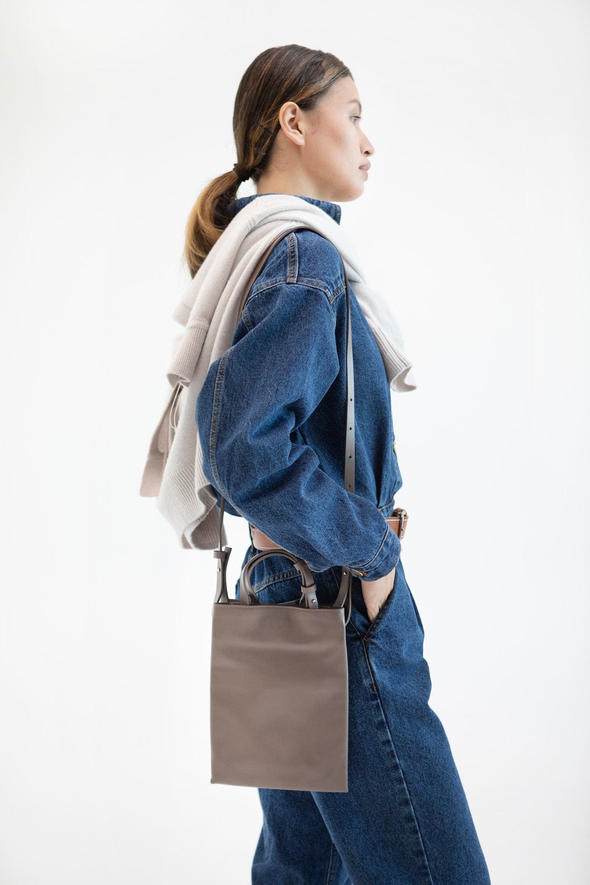 Сумка шкіряна Etape Petite 0027 Taupe