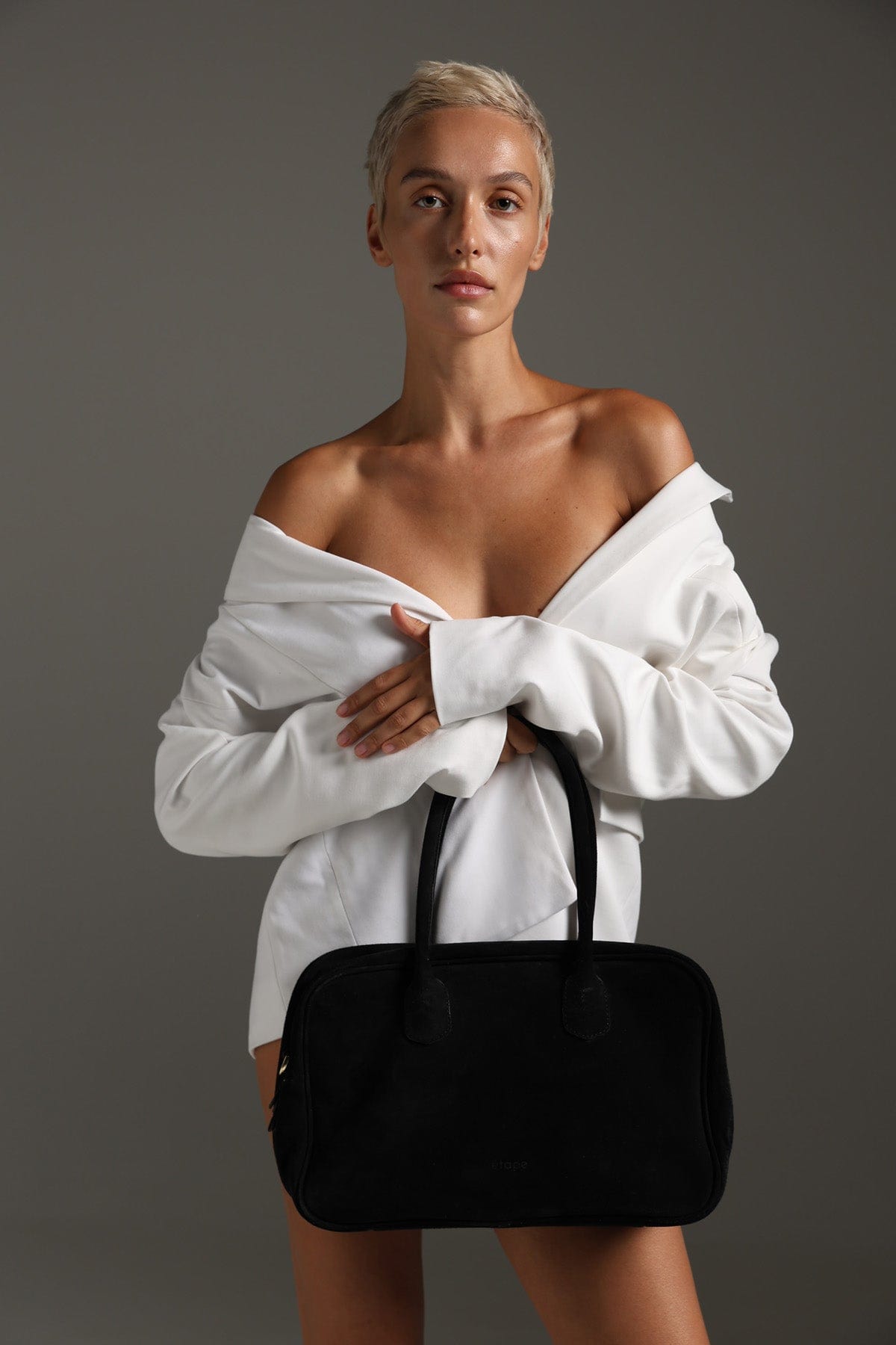 Сумка замшева Etape Roma Black Suede