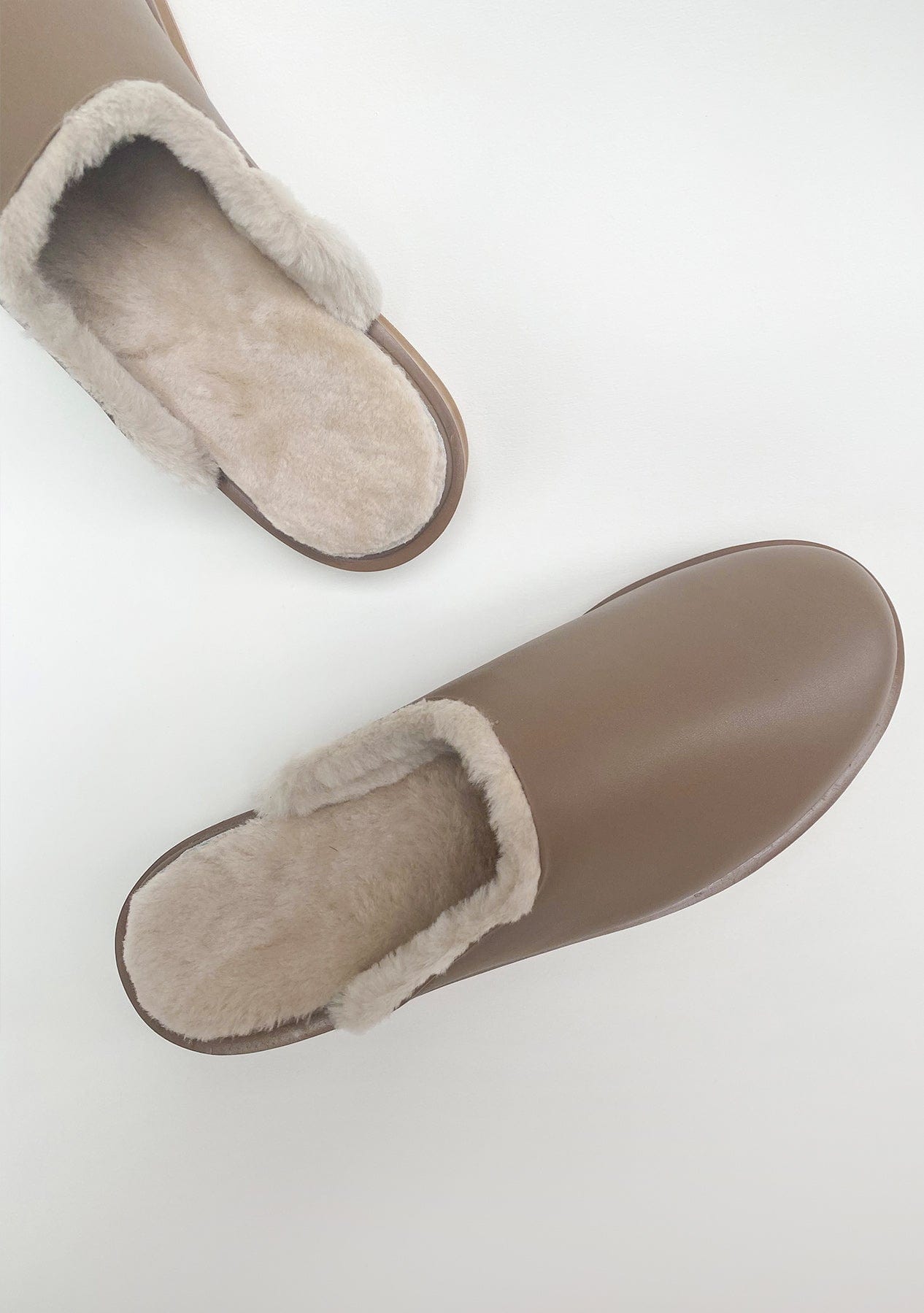 Сабо шкіряні утеплені Etape SBF 0088 Капучіно