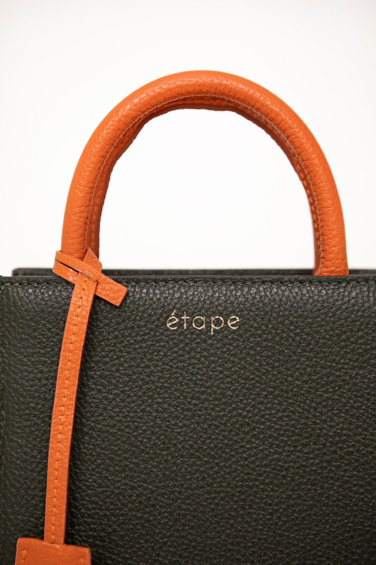 Сумка шкіряна Etape TOY BAG 888 Хакі / Помаранчевий