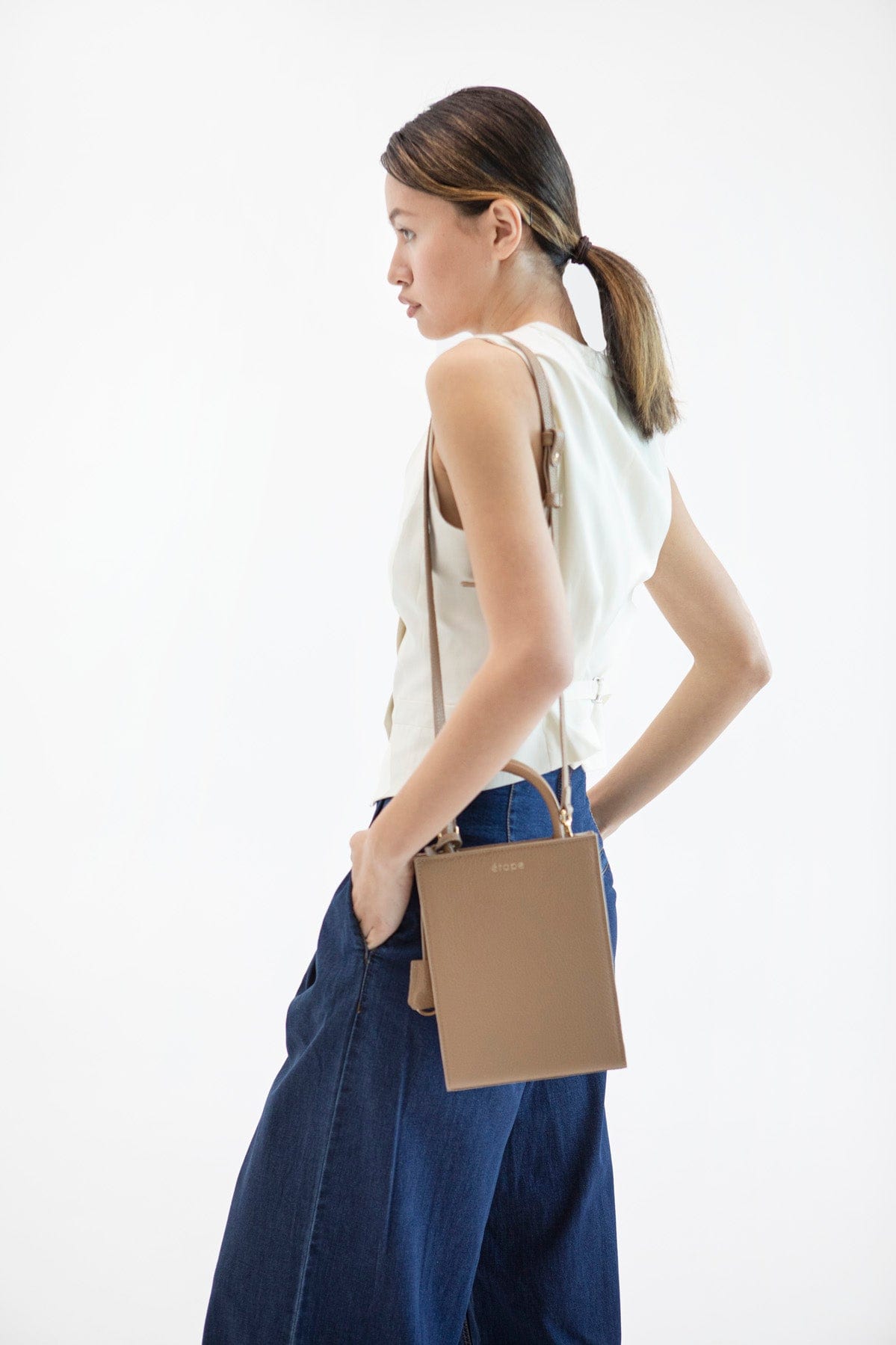 Сумка шкіряна Etape TOY BAG 888 СМ Капучіно