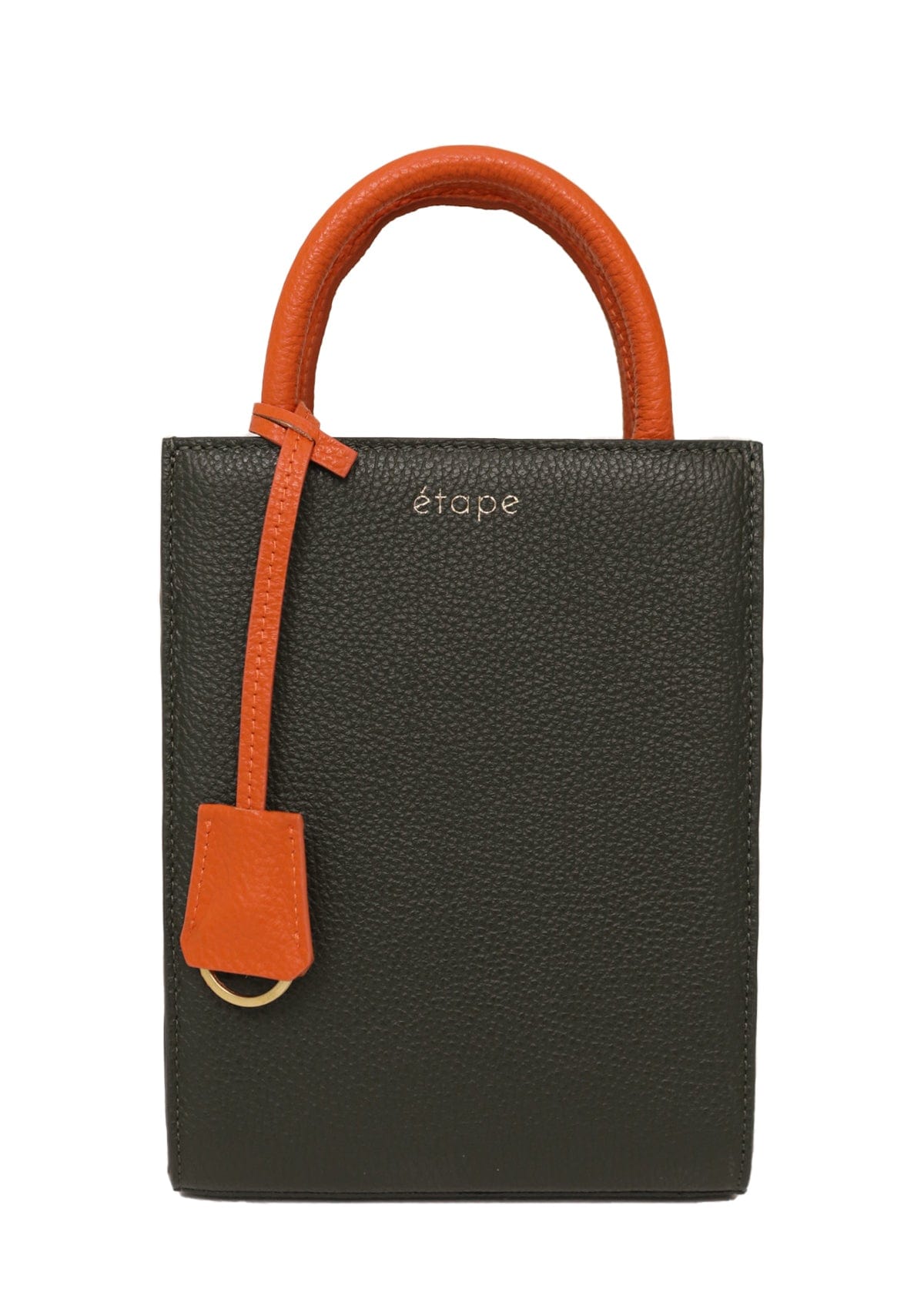 Сумка шкіряна Etape TOY BAG 888 Хакі / Помаранчевий