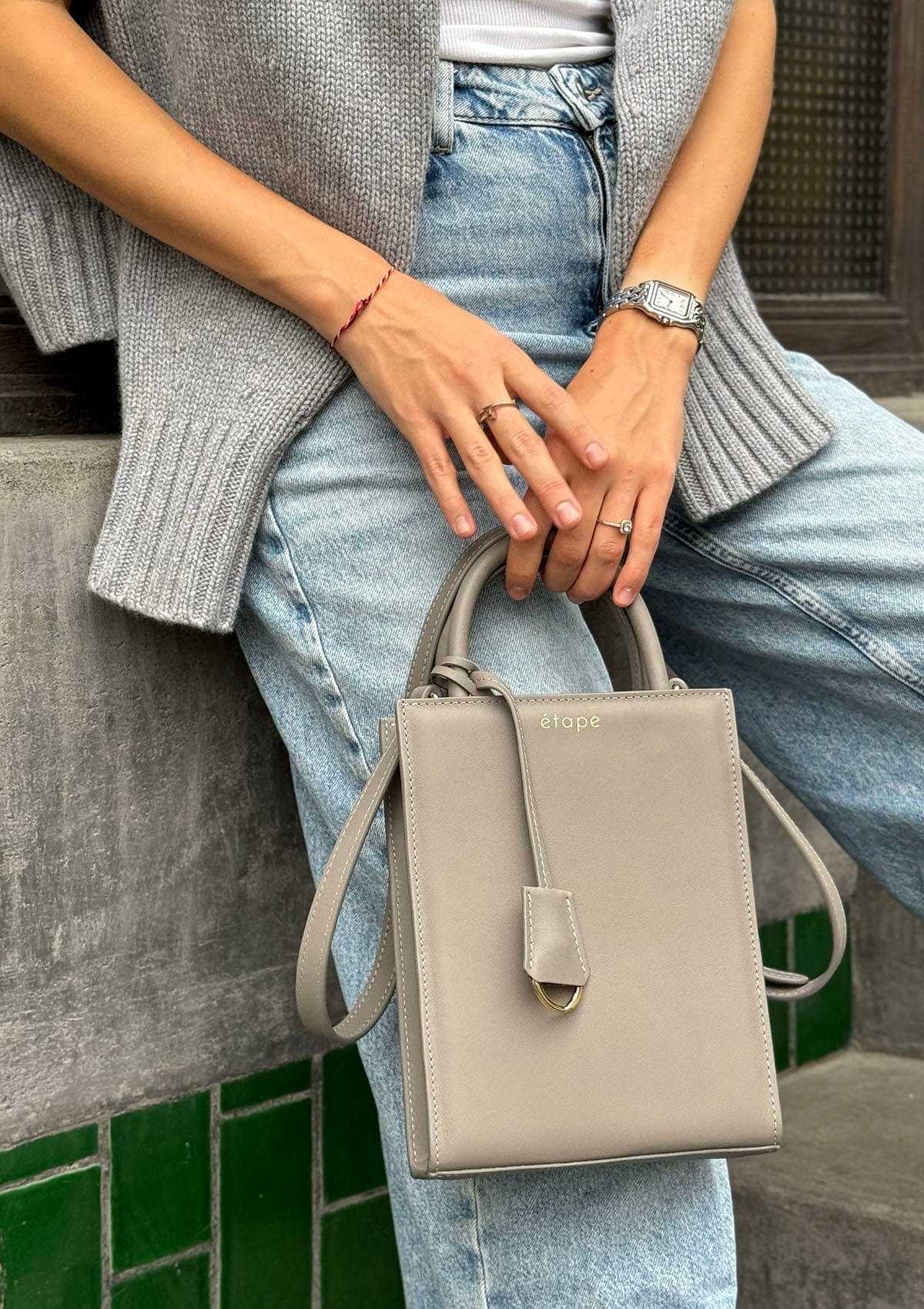 Сумка шкіряна Etape TOY BAG 888 Grey Nappa Сірий