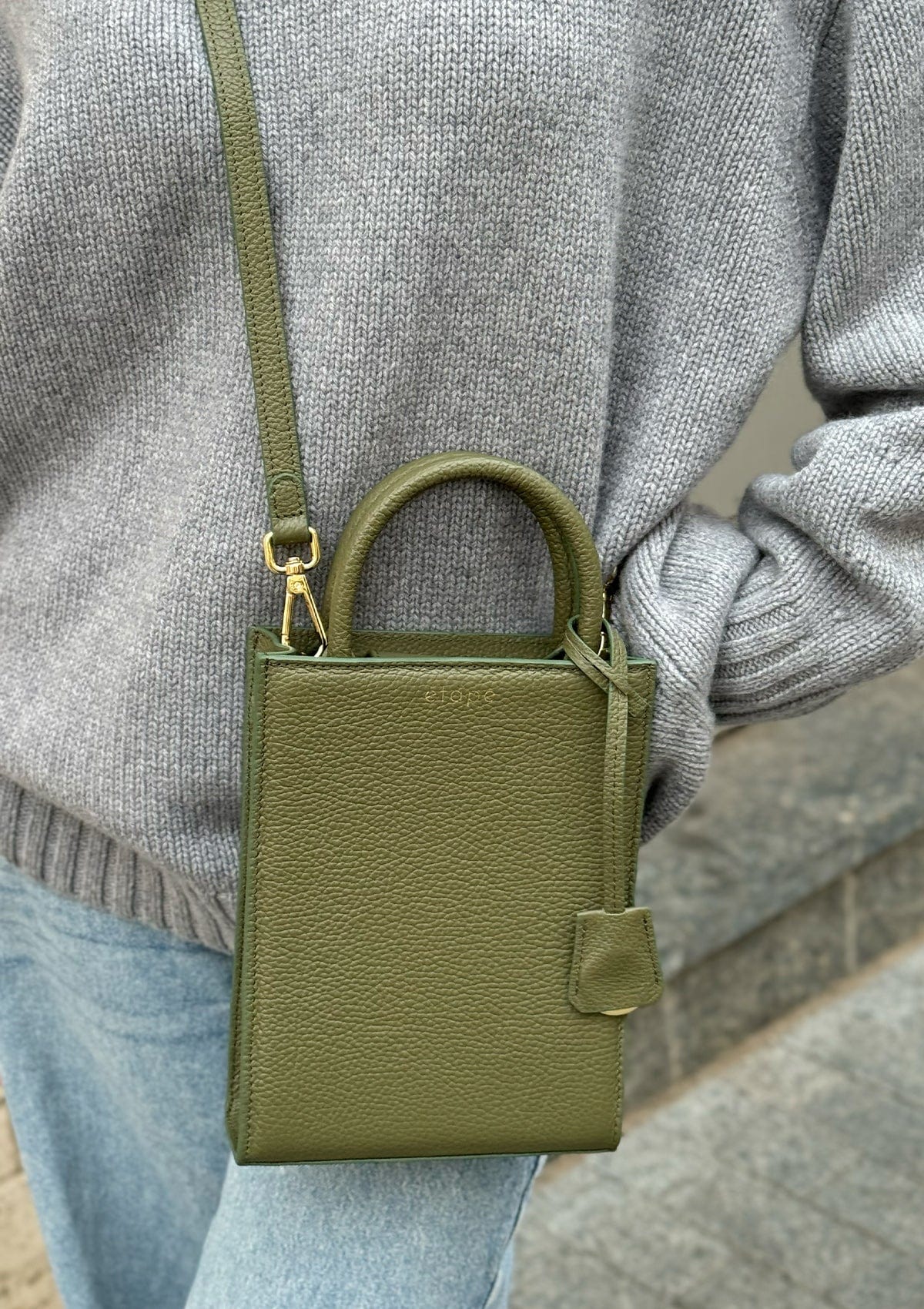 Сумка шкіряна Etape TOY BAG 888 Pistachio Фісташковий