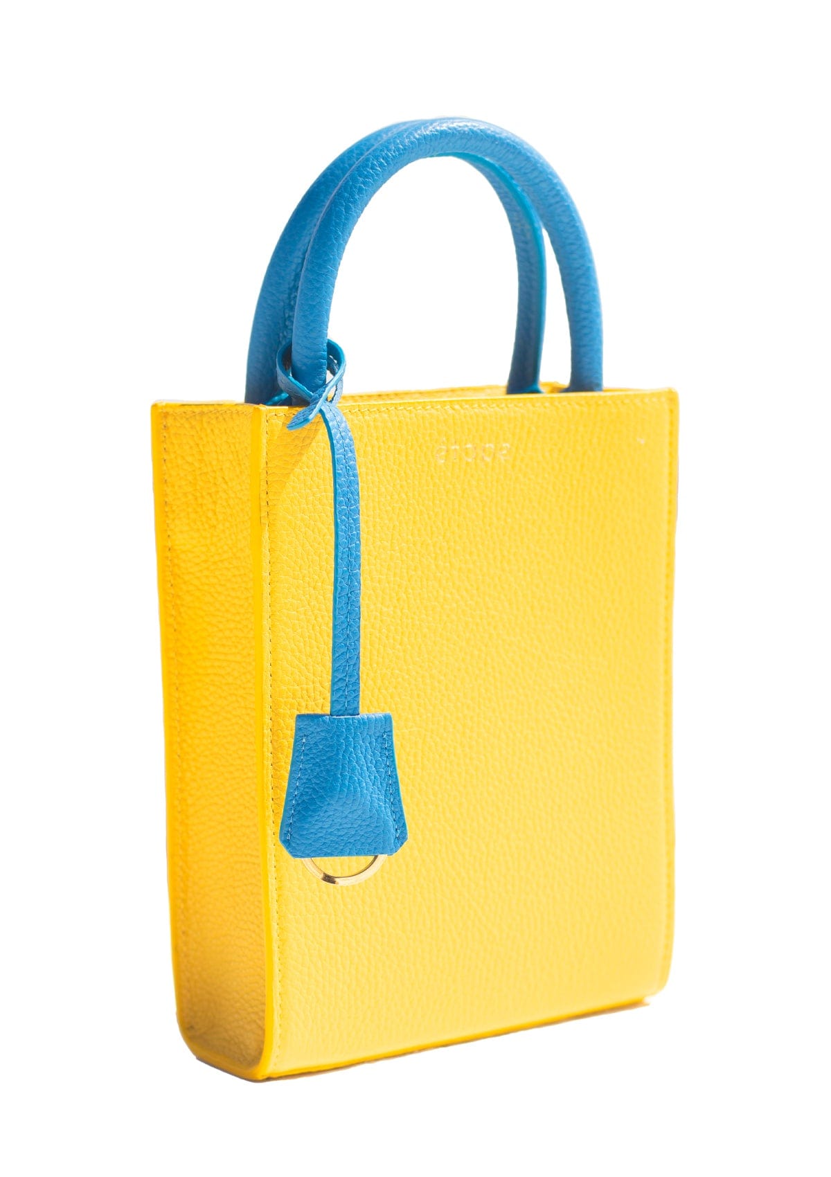Сумка шкіряна Etape TOY BAG 888 YB Жовтий / Блакитний