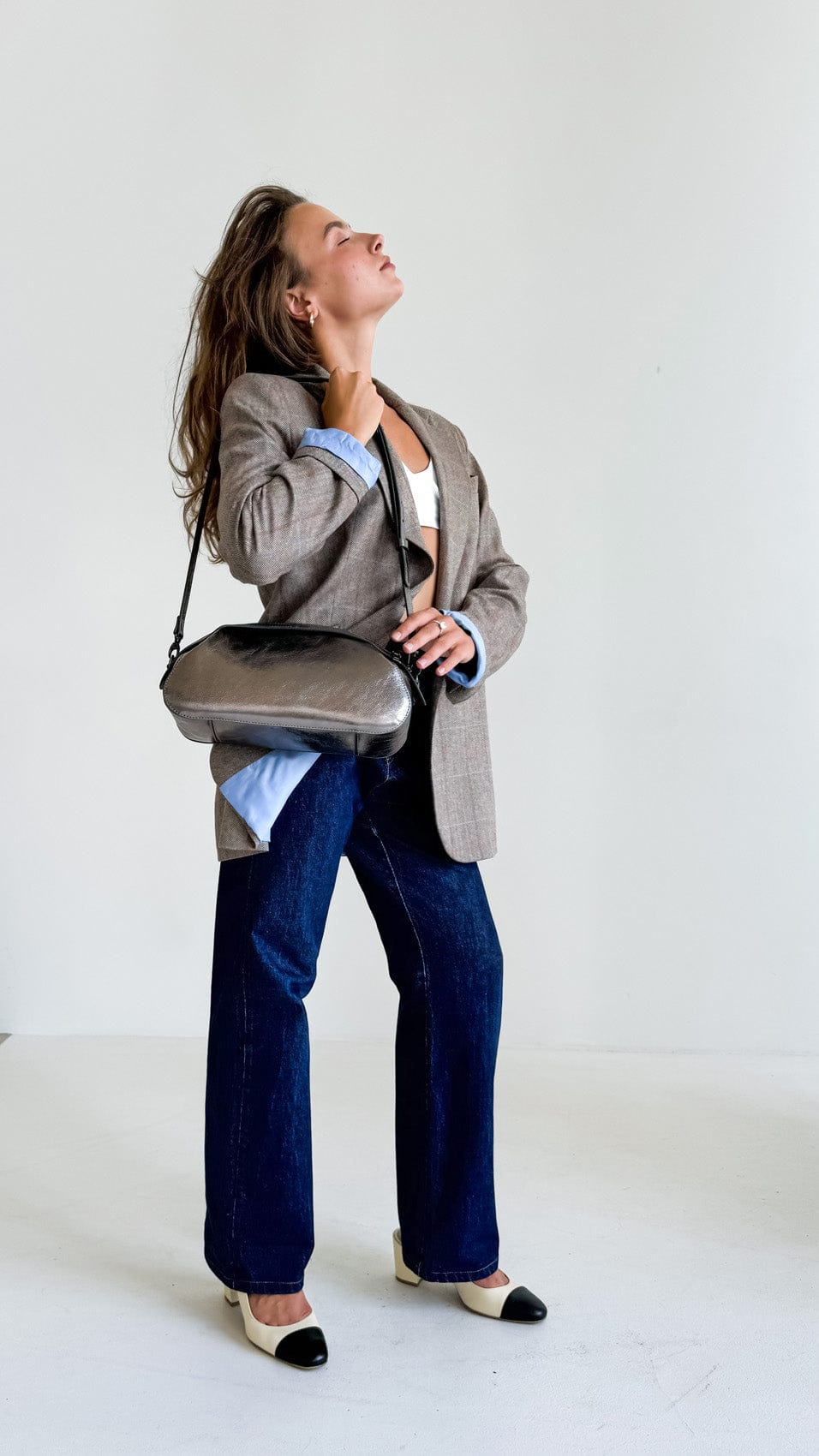 Сумка шкіряна Etape Venice Argentum Glitter