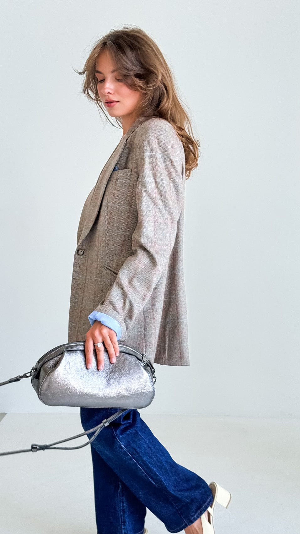 Сумка шкіряна Etape Venice Argentum Glitter