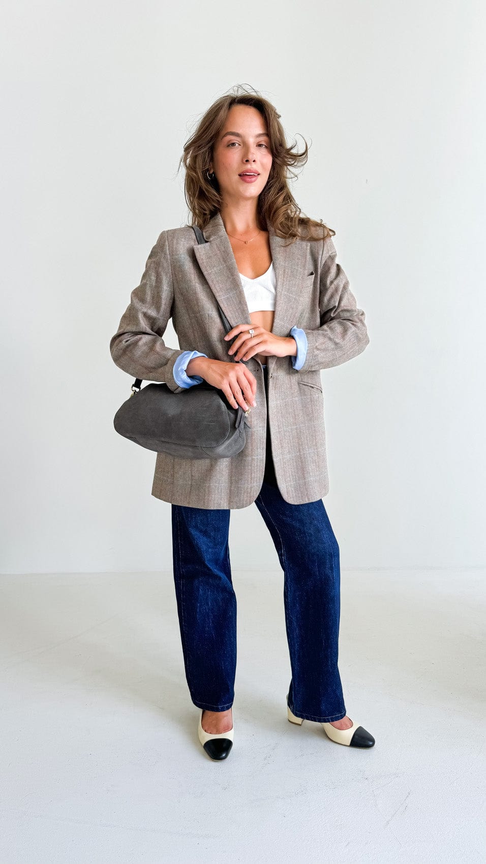 Сумка замшева Etape Venice Grey Suede