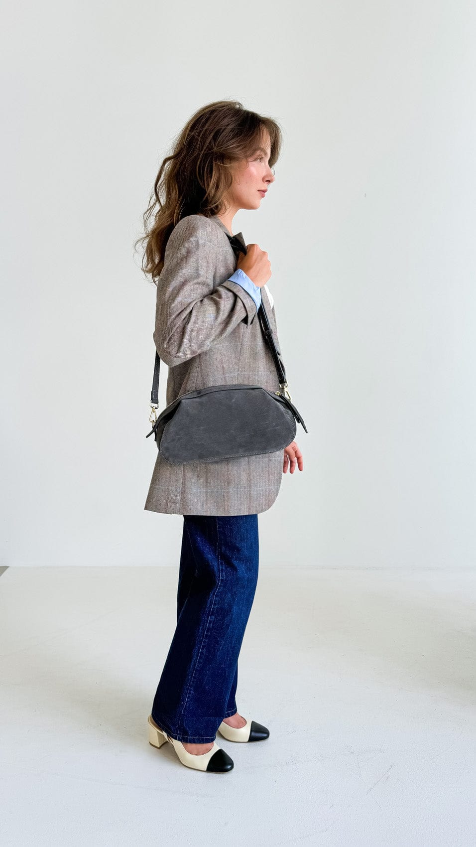 Сумка замшева Etape Venice Grey Suede