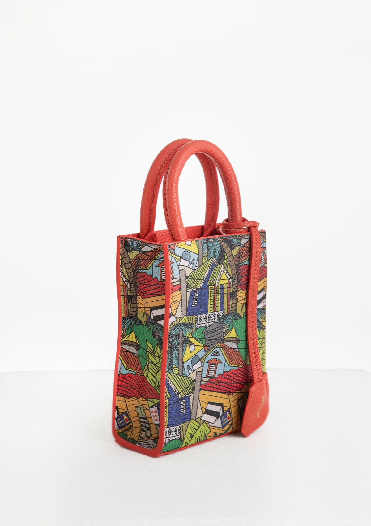 Сумка шкіряна Ètape X Sagaboy MIMI BAG Print Coral