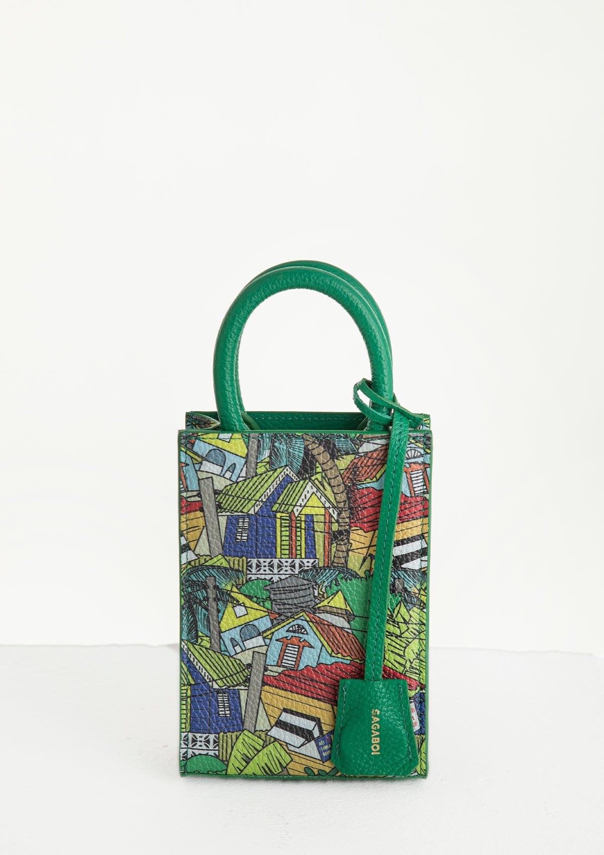 Сумка шкіряна Ètape X Sagaboy MIMI BAG Print Green