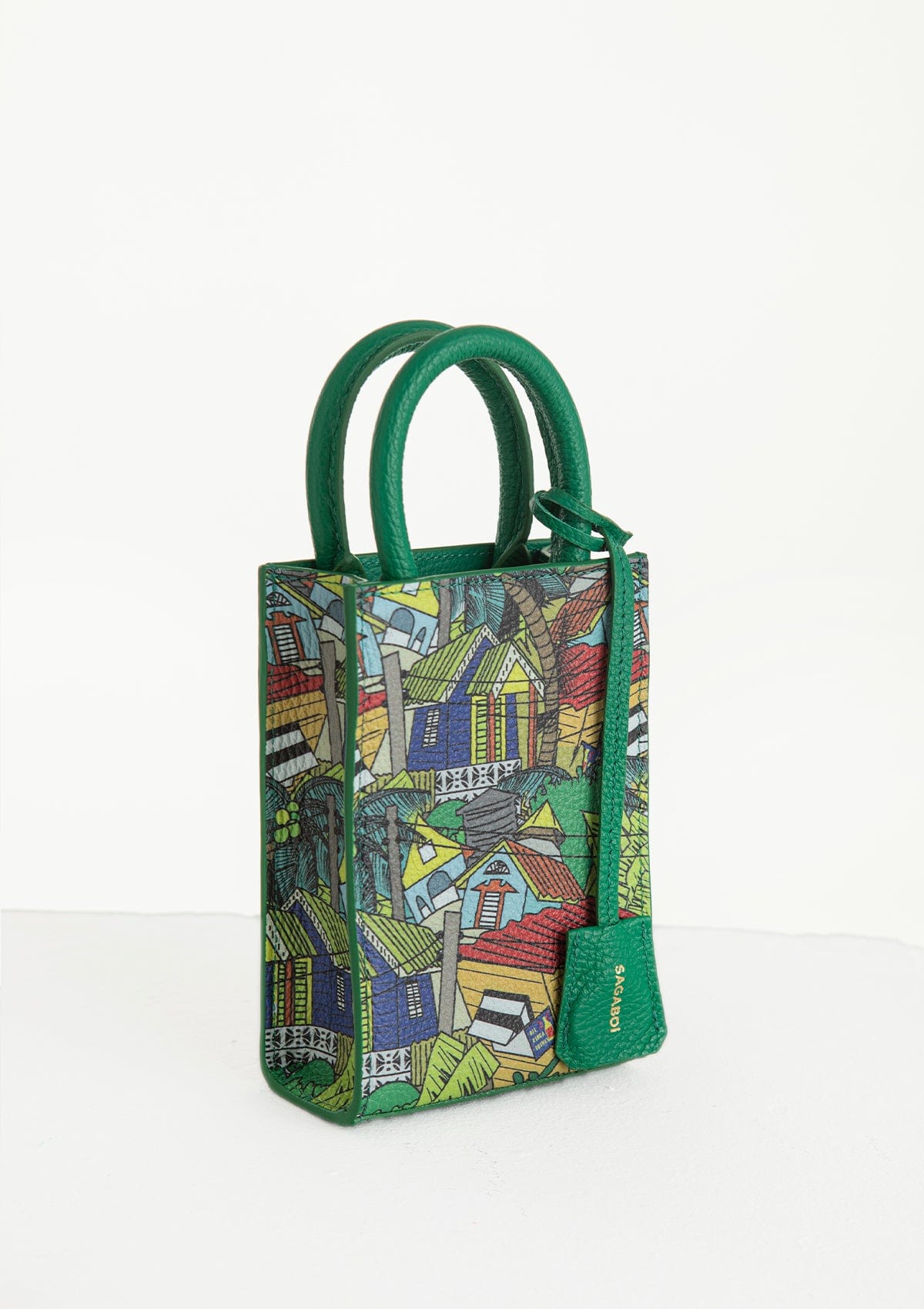 Сумка шкіряна Ètape X Sagaboy MIMI BAG Print Green