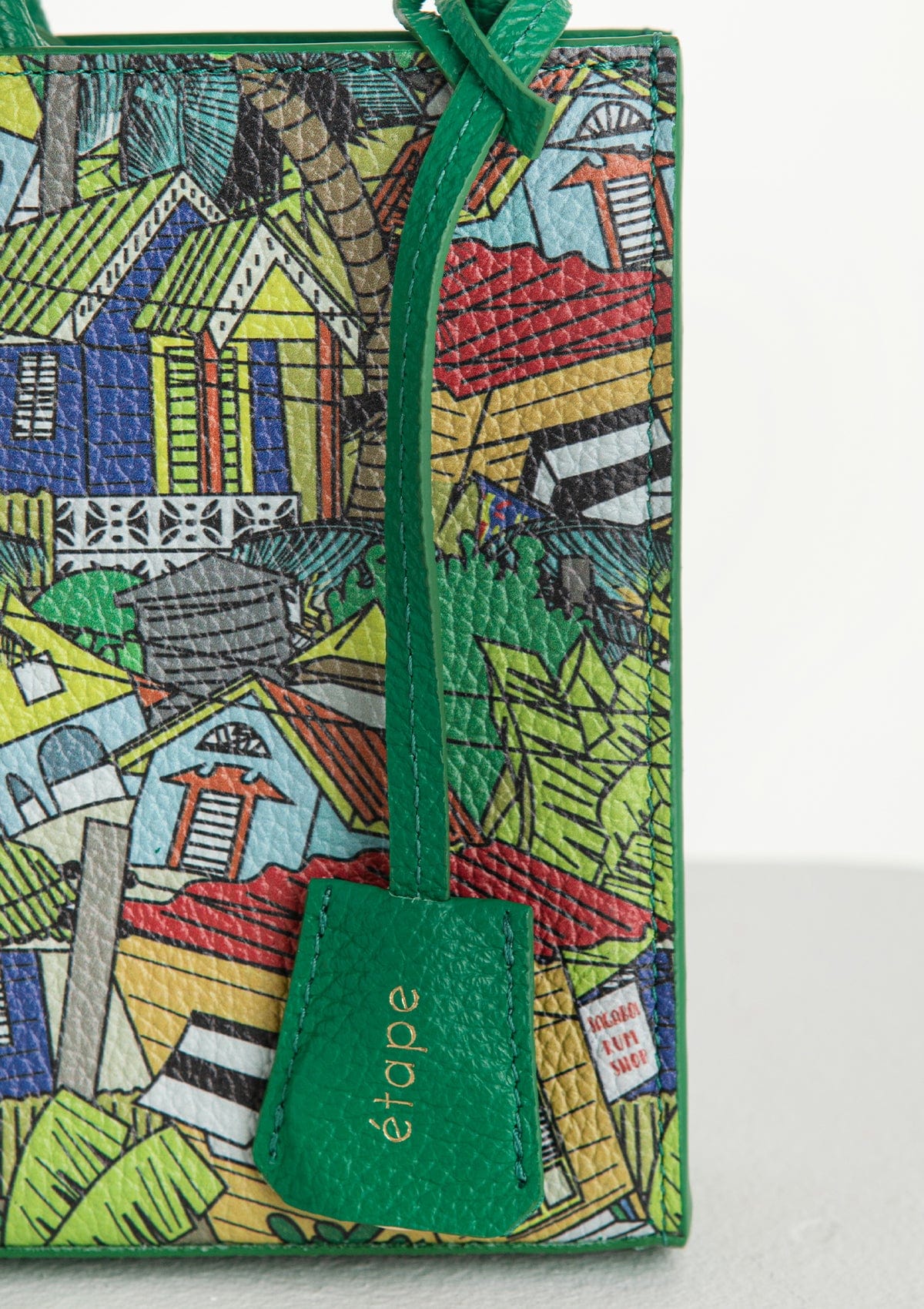 Сумка шкіряна Ètape X Sagaboy MIMI BAG Print Green