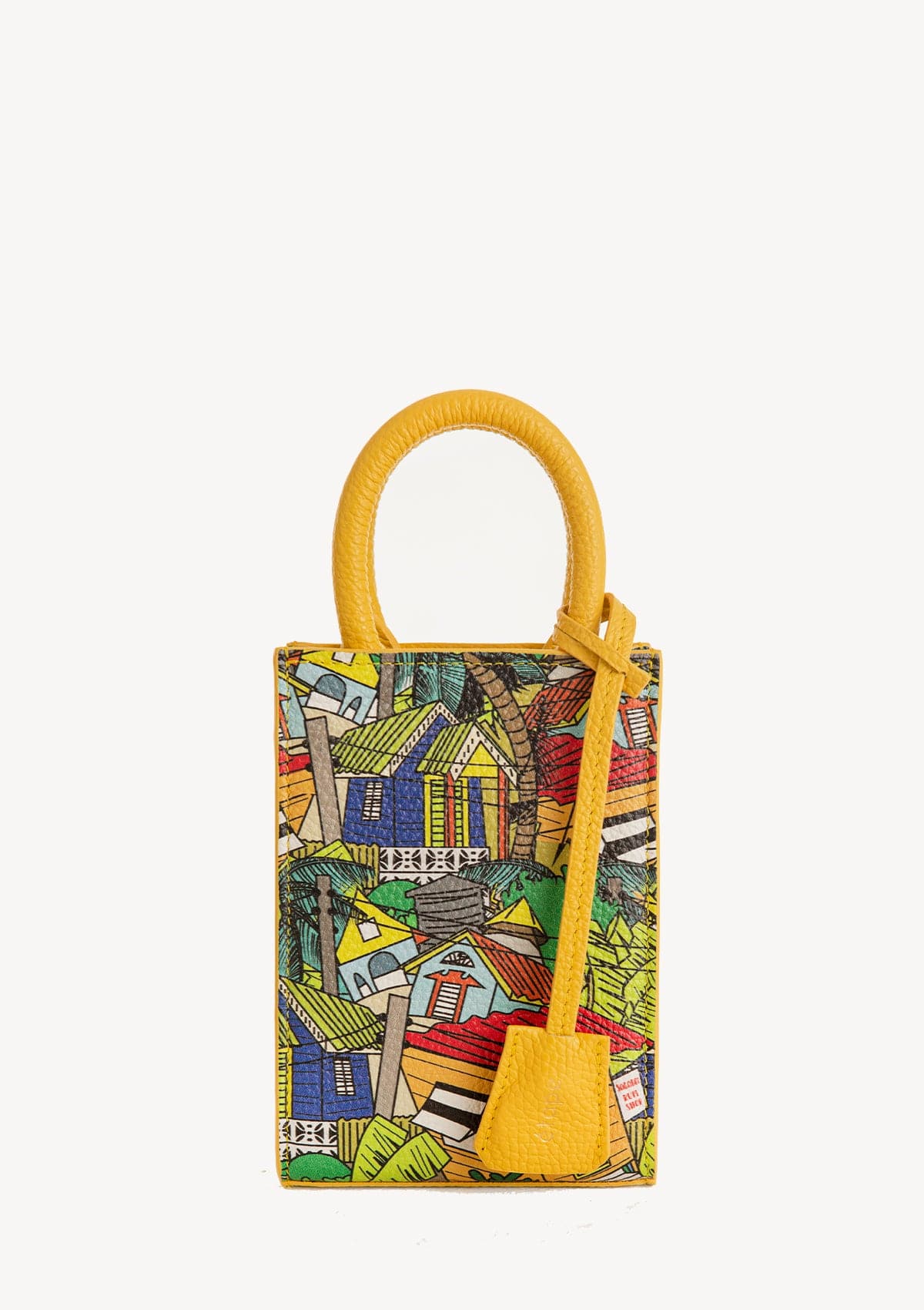 Сумка шкіряна Ètape X Sagaboy MIMI BAG Print Yellow
