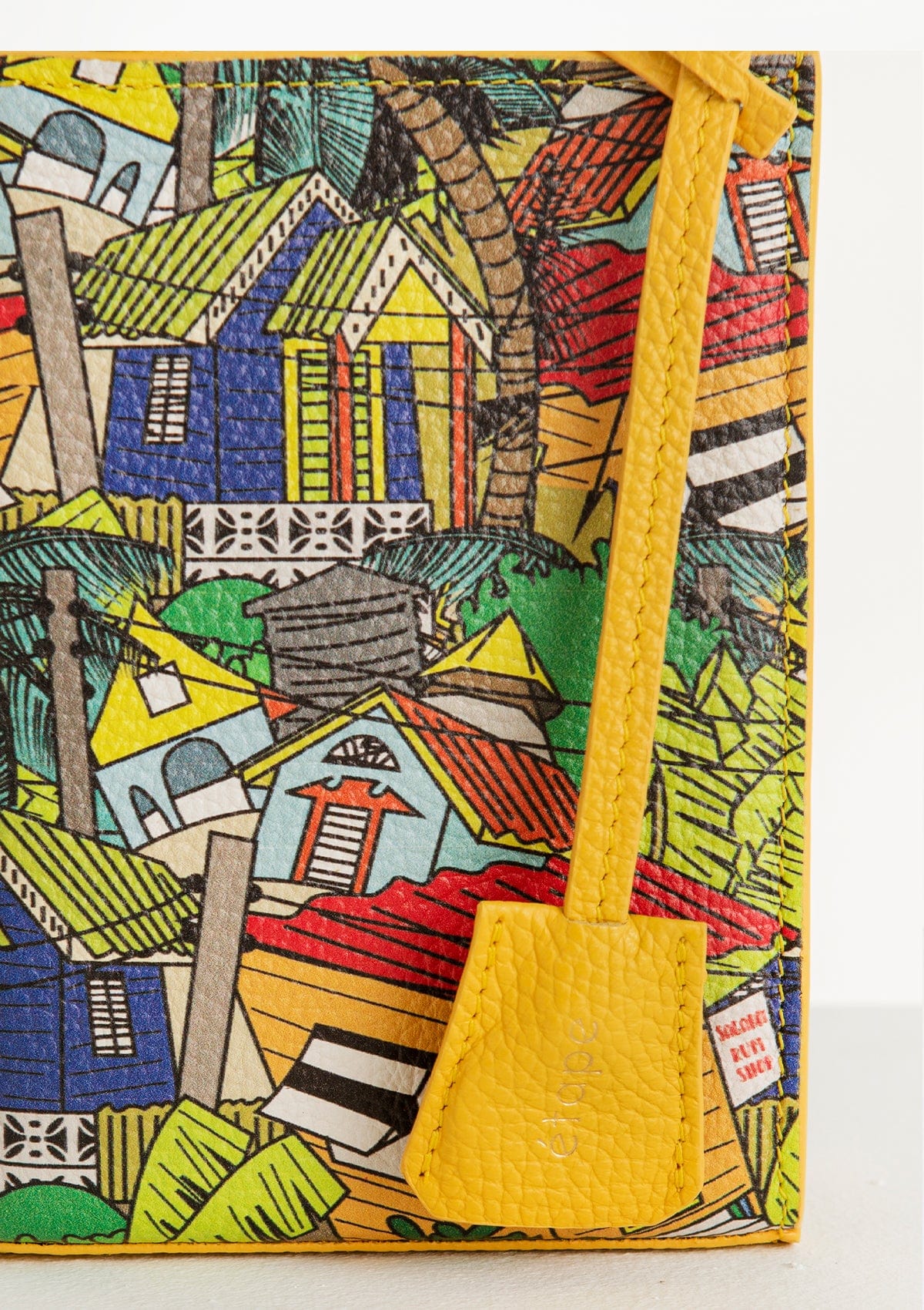 Сумка шкіряна Ètape X Sagaboy MIMI BAG Print Yellow