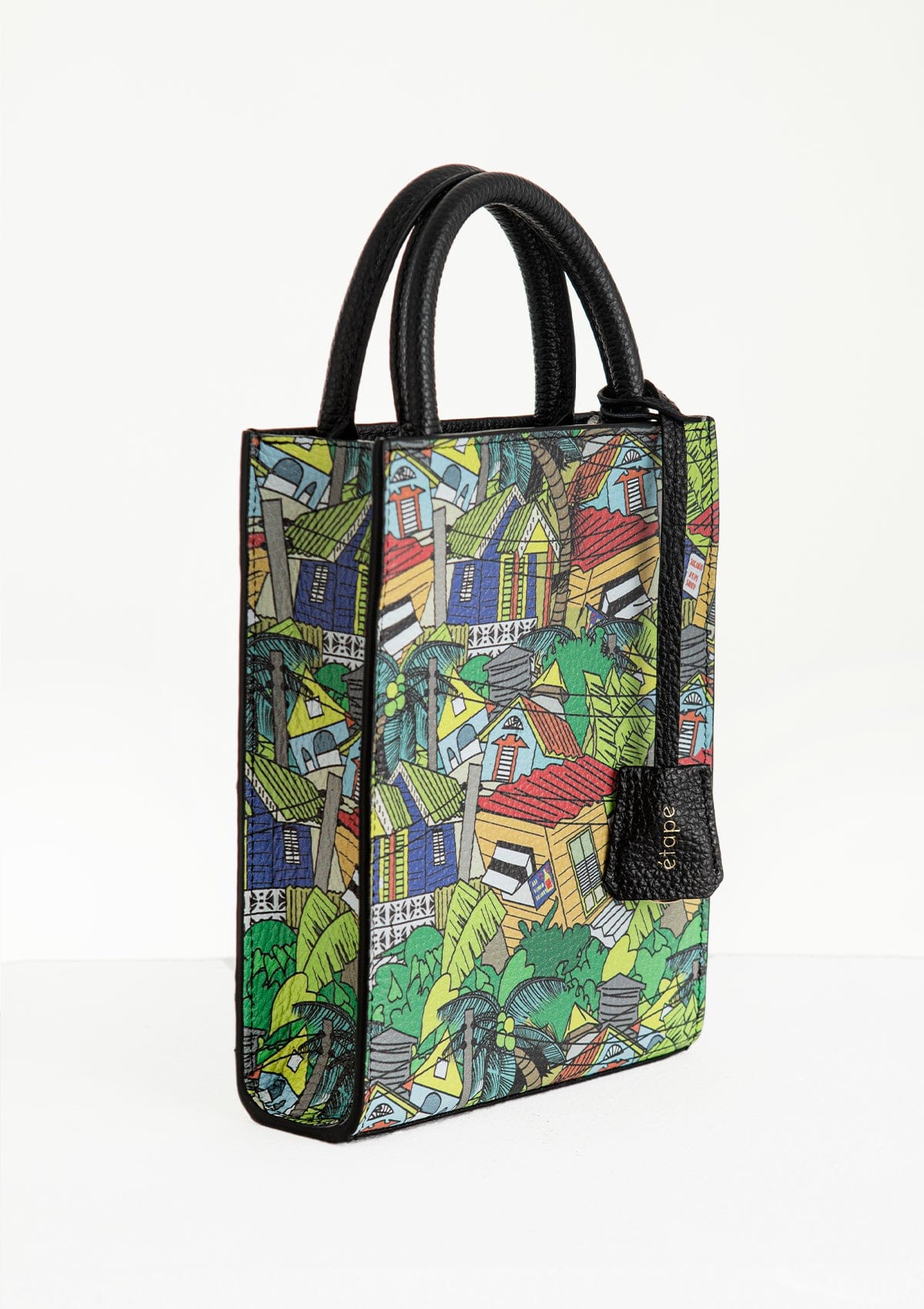 Сумка шкіряна Ètape X Sagaboy TOY BAG Print Black