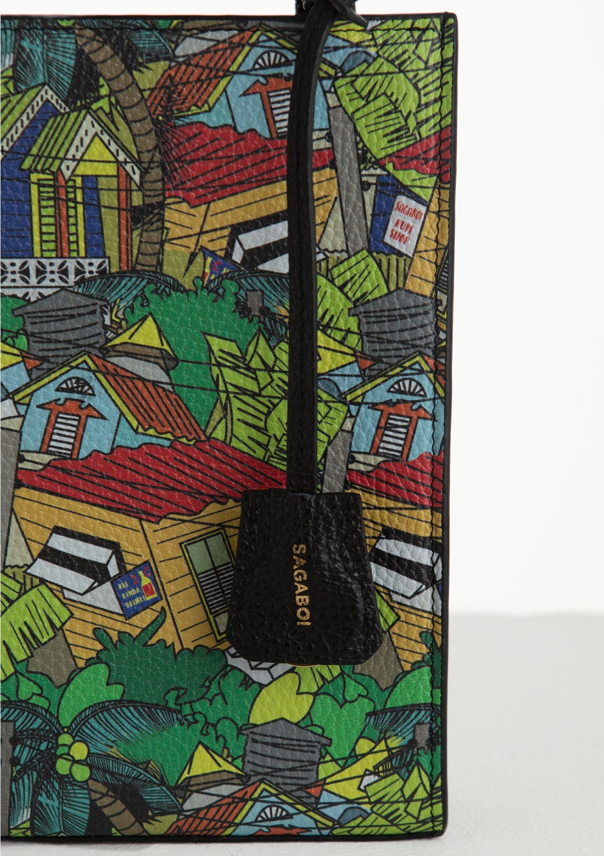 Сумка шкіряна Ètape X Sagaboy TOY BAG Print Black