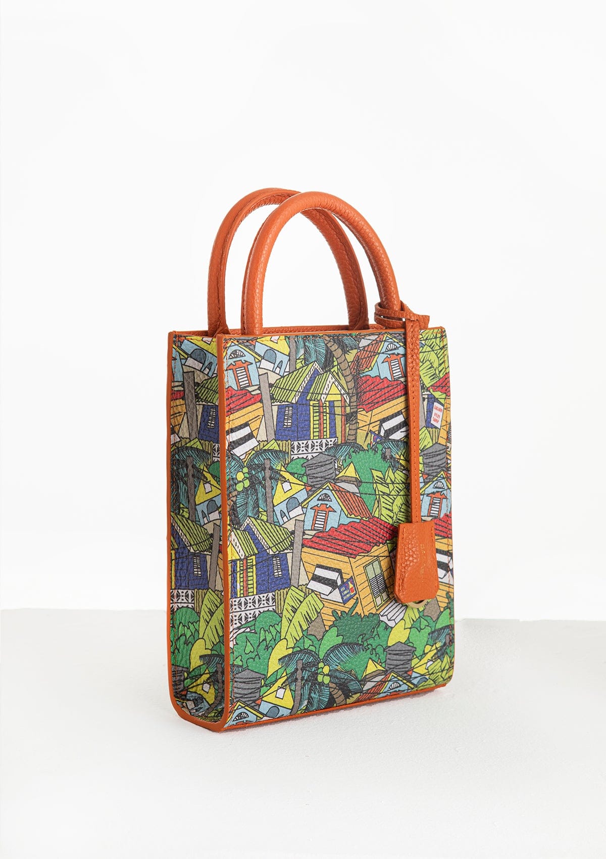 Сумка шкіряна Ètape X Sagaboy TOY BAG Print Orange