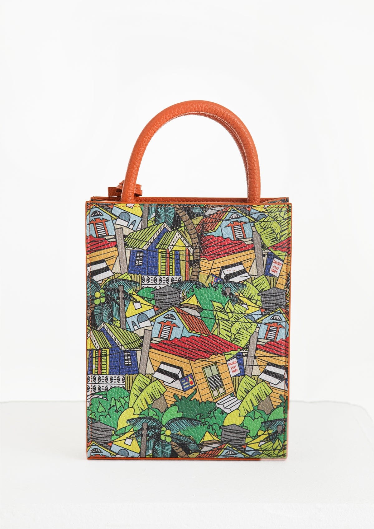 Сумка шкіряна Ètape X Sagaboy TOY BAG Print Orange