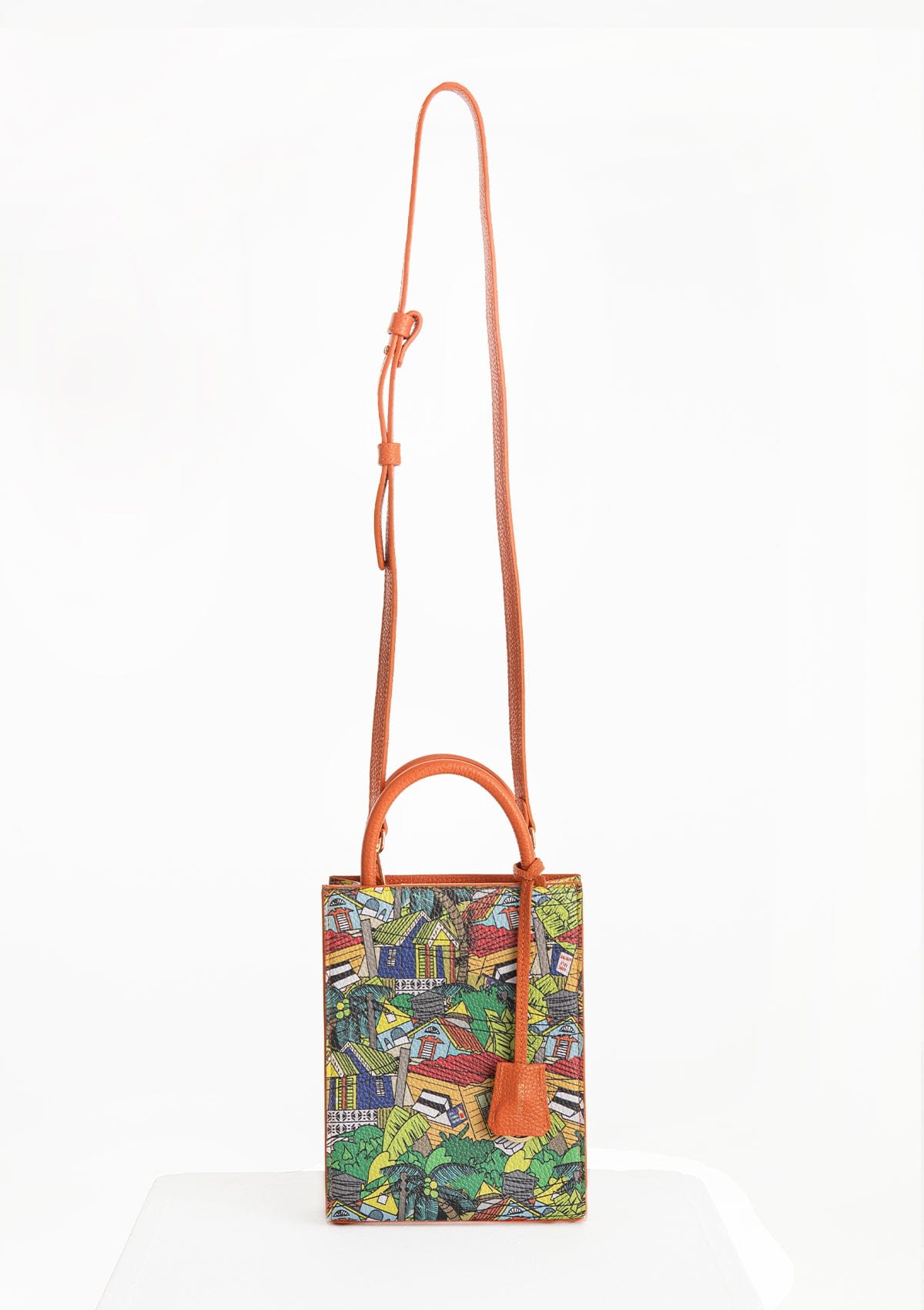 Сумка шкіряна Ètape X Sagaboy TOY BAG Print Orange