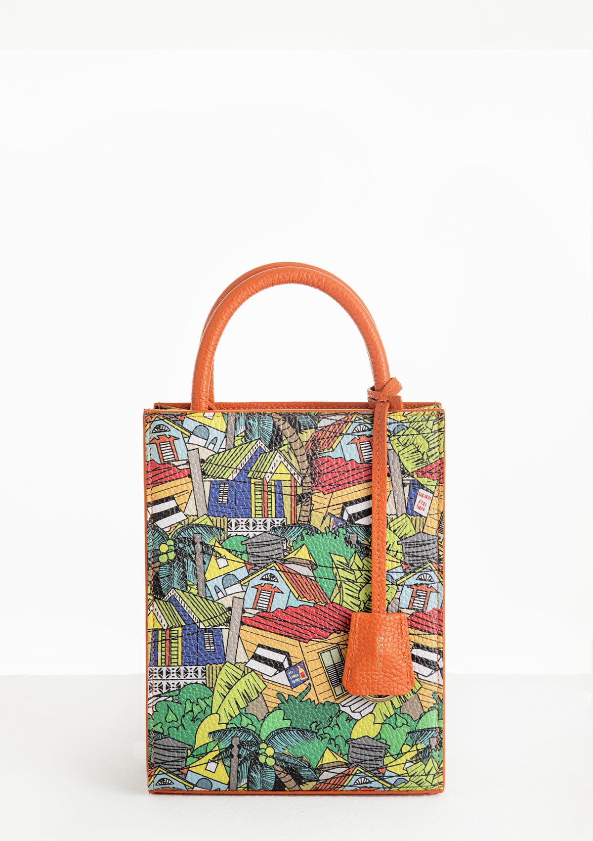 Сумка шкіряна Ètape X Sagaboy TOY BAG Print Orange
