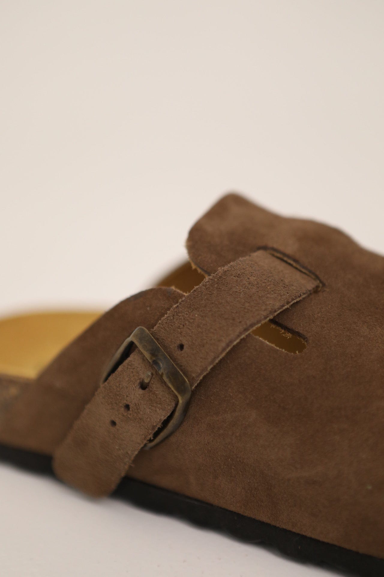 Клоги з замшi жіночі Etape Колір Шоколадний