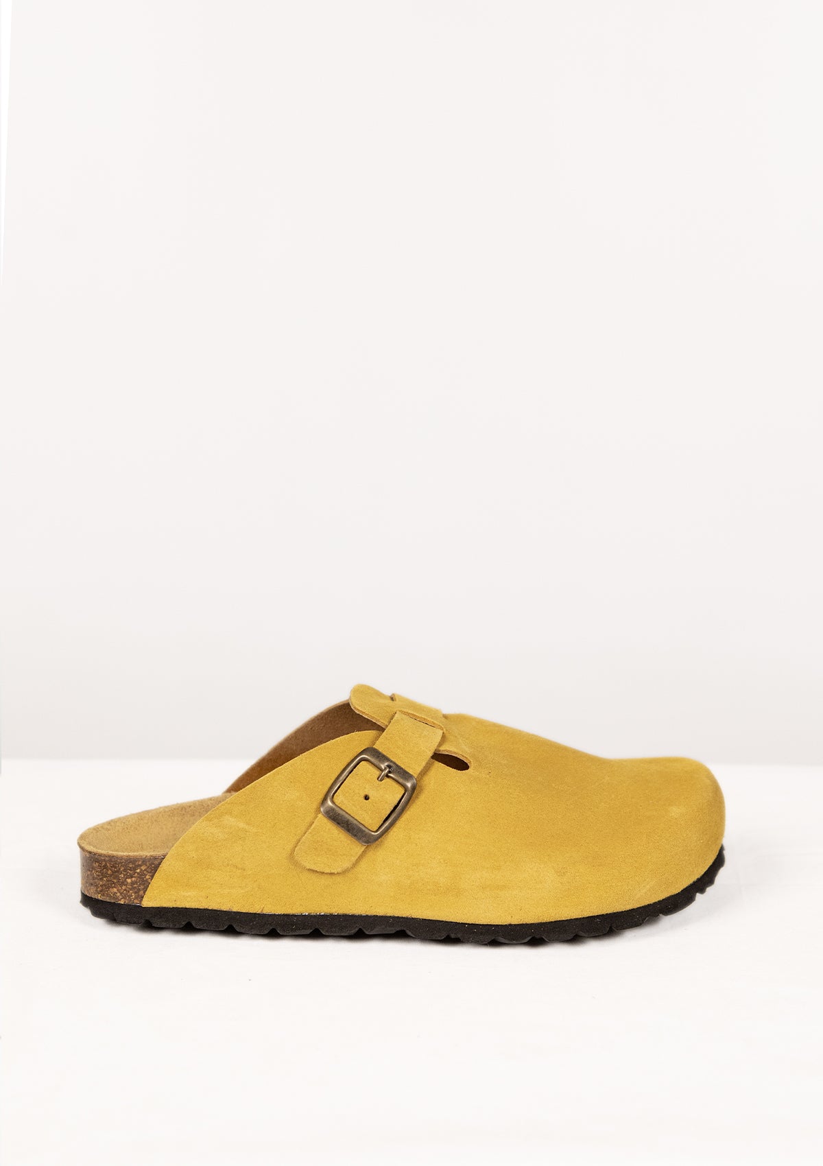 Клоги з замшi жіночі Etape Колір Каррі