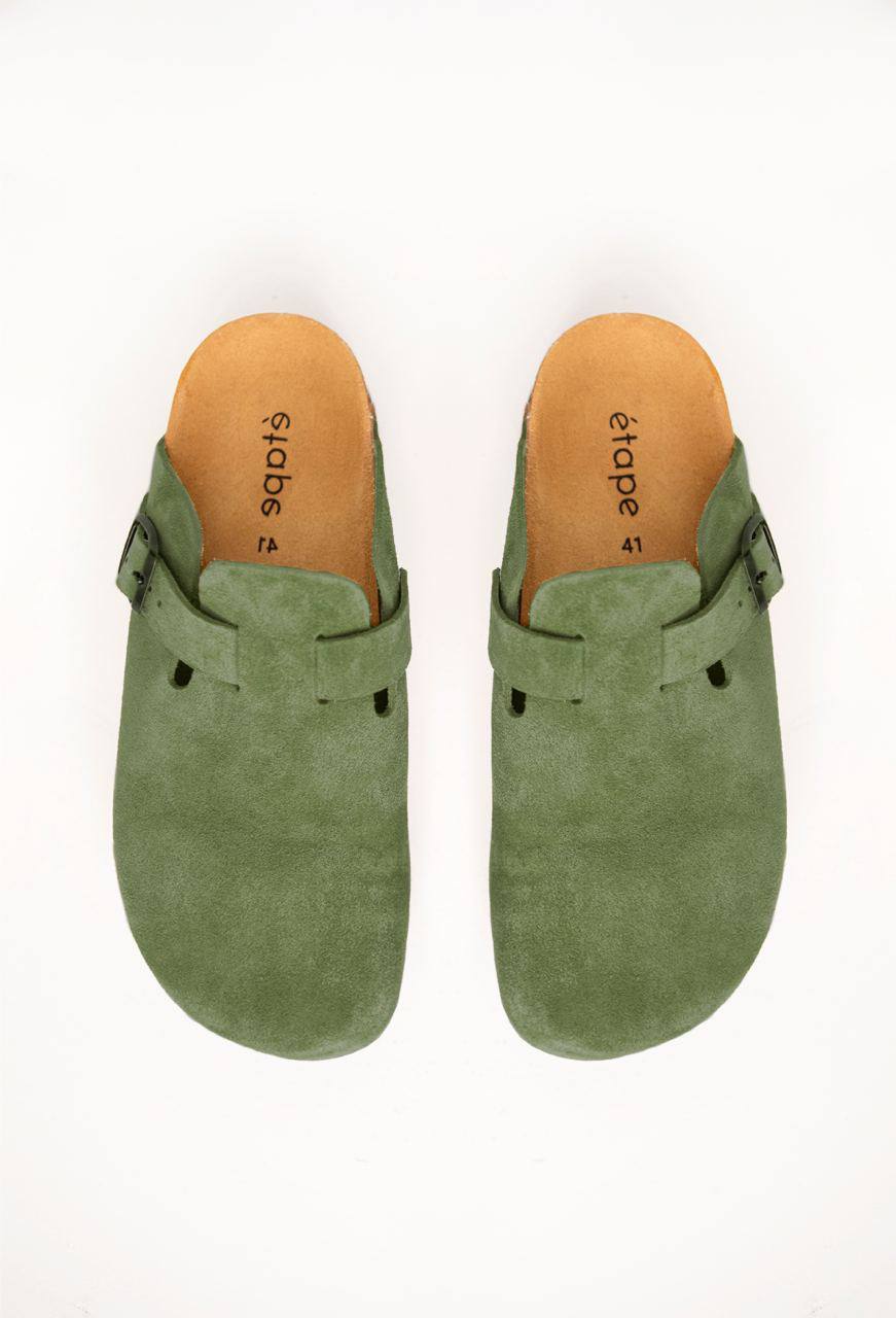 Клоги з замшi Etape Suede Olive