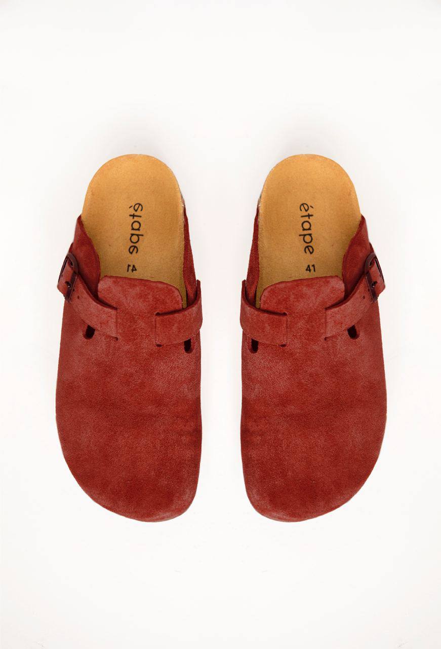 Suede Clogs Etape Sicilian Orange