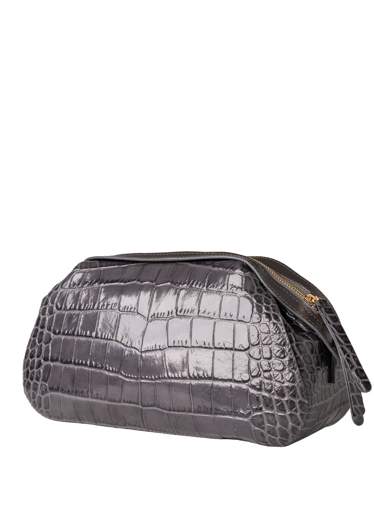 Сумка шкіряна Etape Venice Crocco Grigio