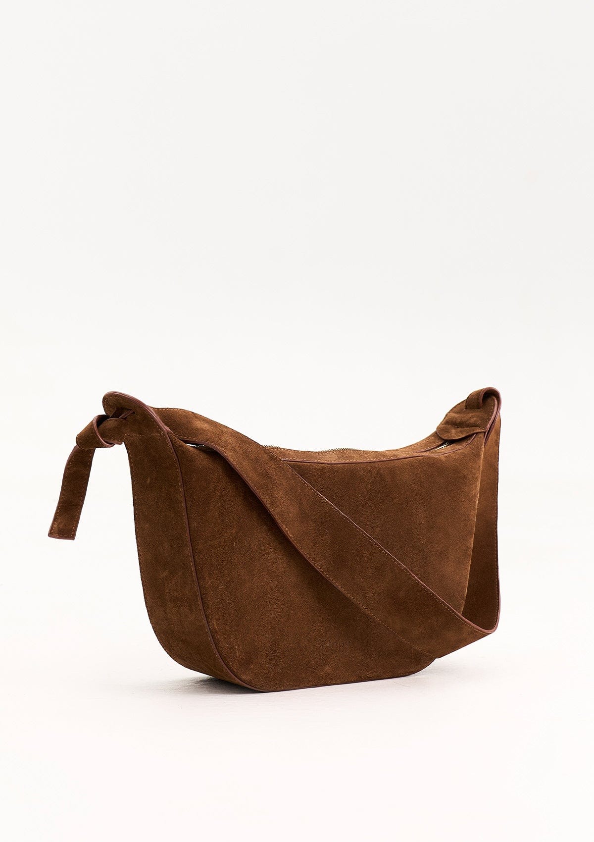 Сумка замшева Etape Croissant Grande Chocolate Suede