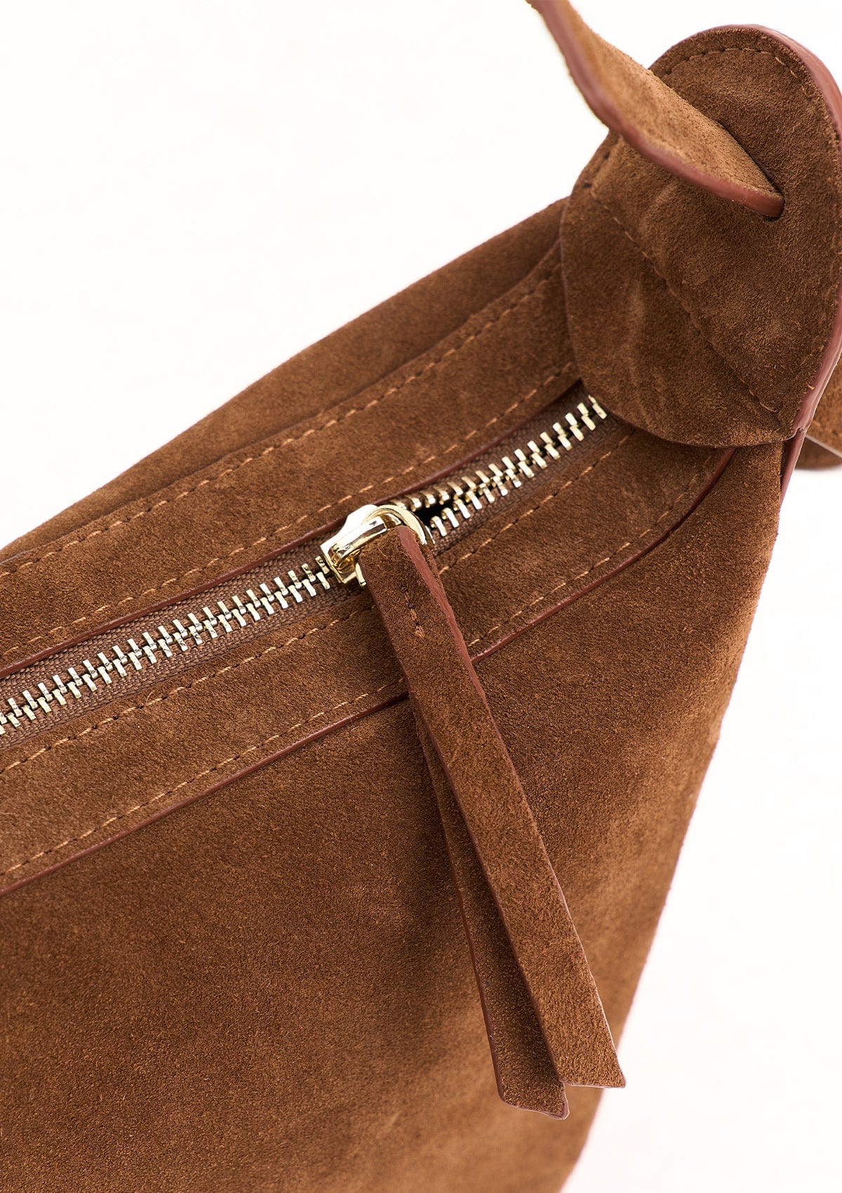 Сумка замшева Etape Croissant Grande Chocolate Suede