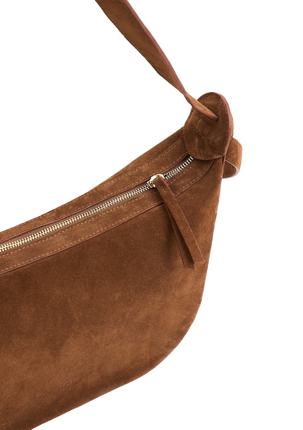Сумка замшева Etape Croissant Grande Chocolate Suede