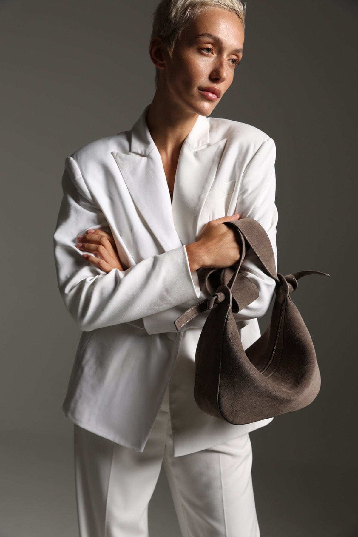 Сумка замшева Etape Croissant Grande Truffle Suede