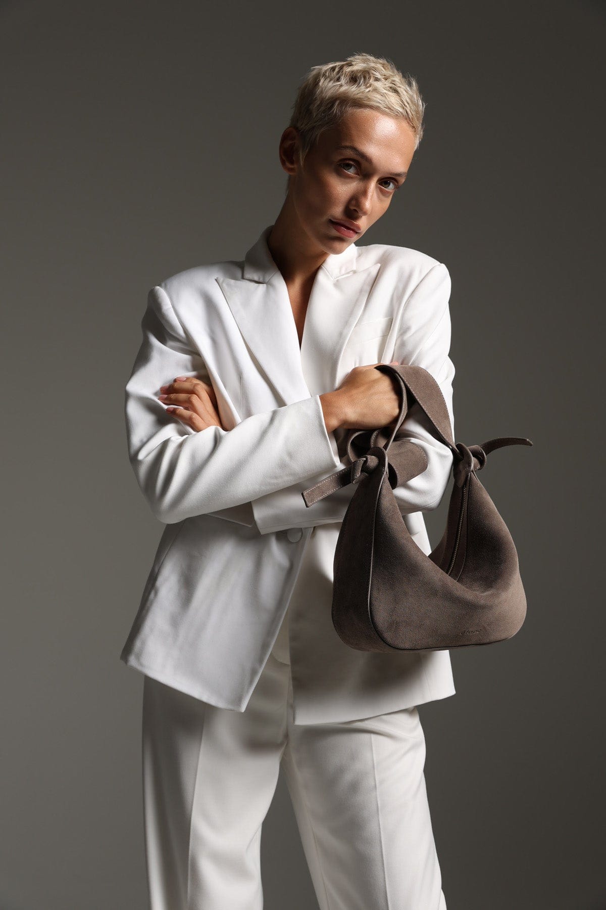 Сумка замшева Etape Croissant Grande Truffle Suede