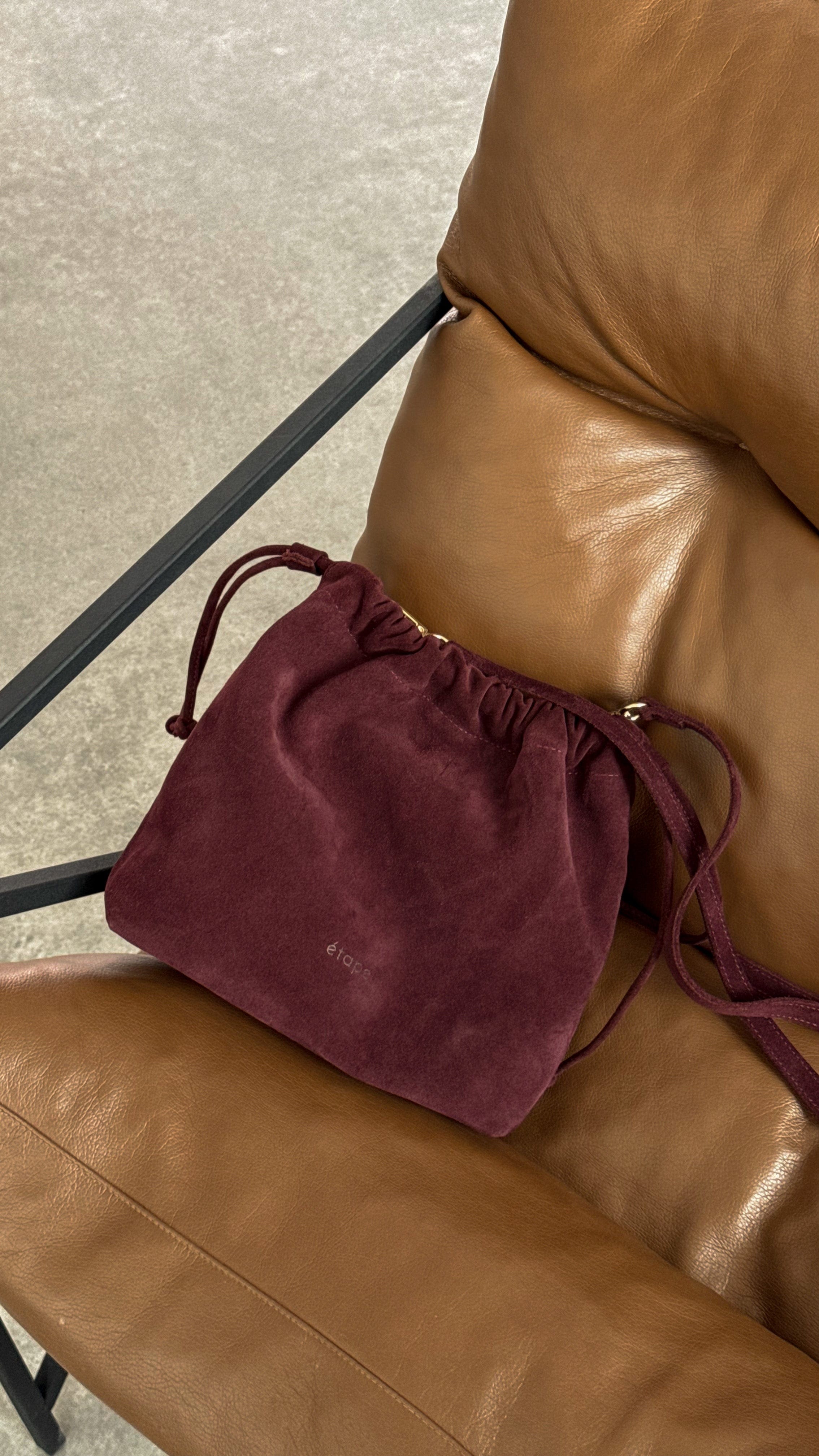 Сумка замшева Etape Florence Suede Burgundy